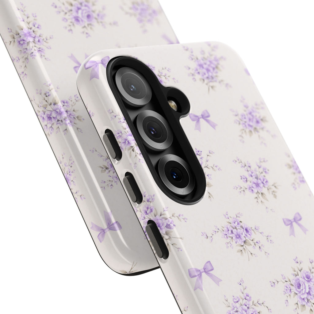 Lilac Floral Bouquet Samsung Galaxy  Phone Case | Tough Phone Case