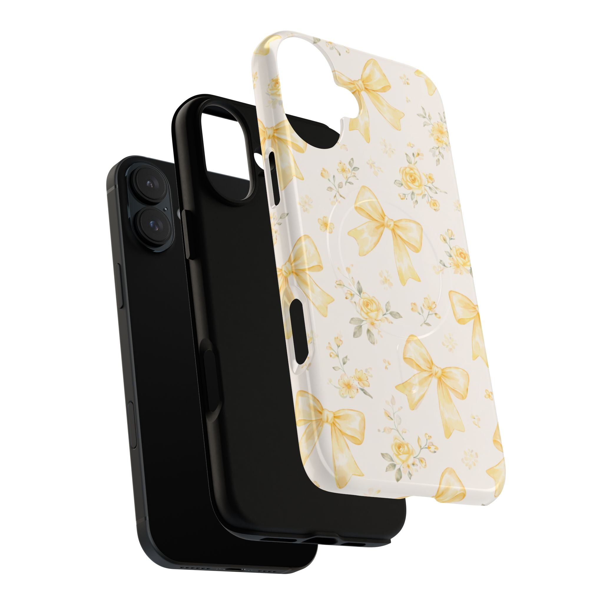 Yellow Rose Bow iPhone Case – MagSafe Compatible