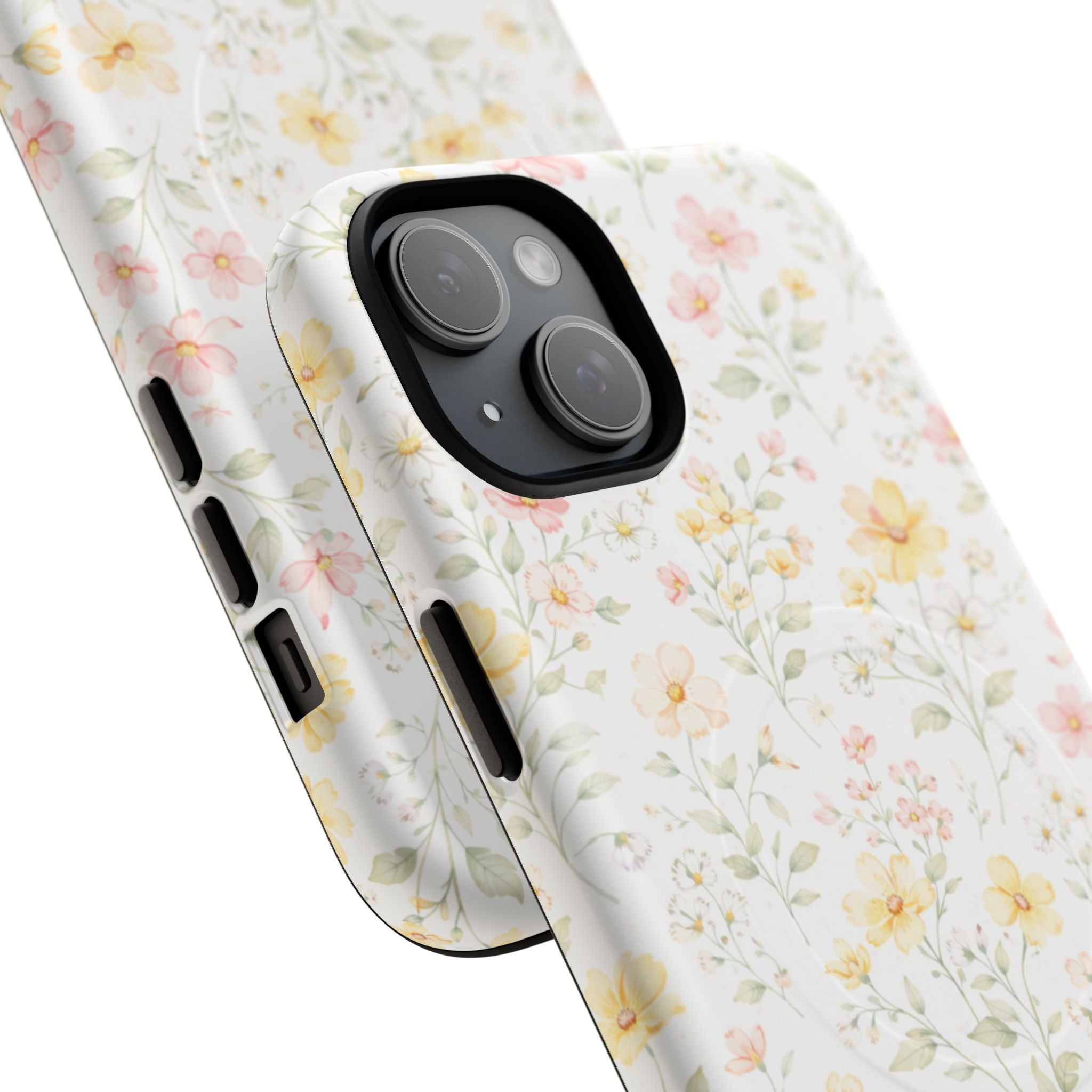 Floral Meadow Tough Magnetic Phone Case | Pastel Wildflower iPhone Cover