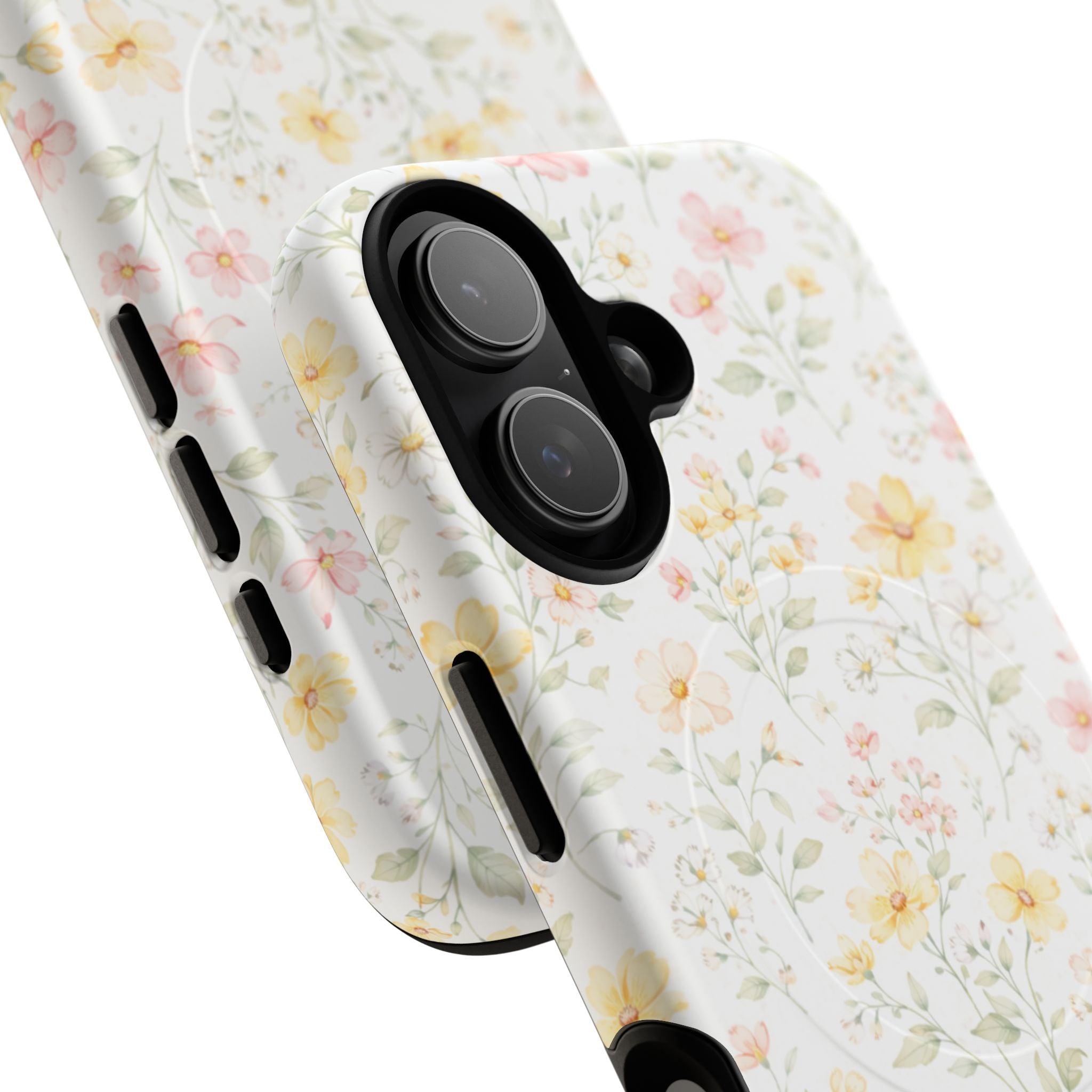 Floral Meadow Tough Magnetic Phone Case | Pastel Wildflower iPhone Cover