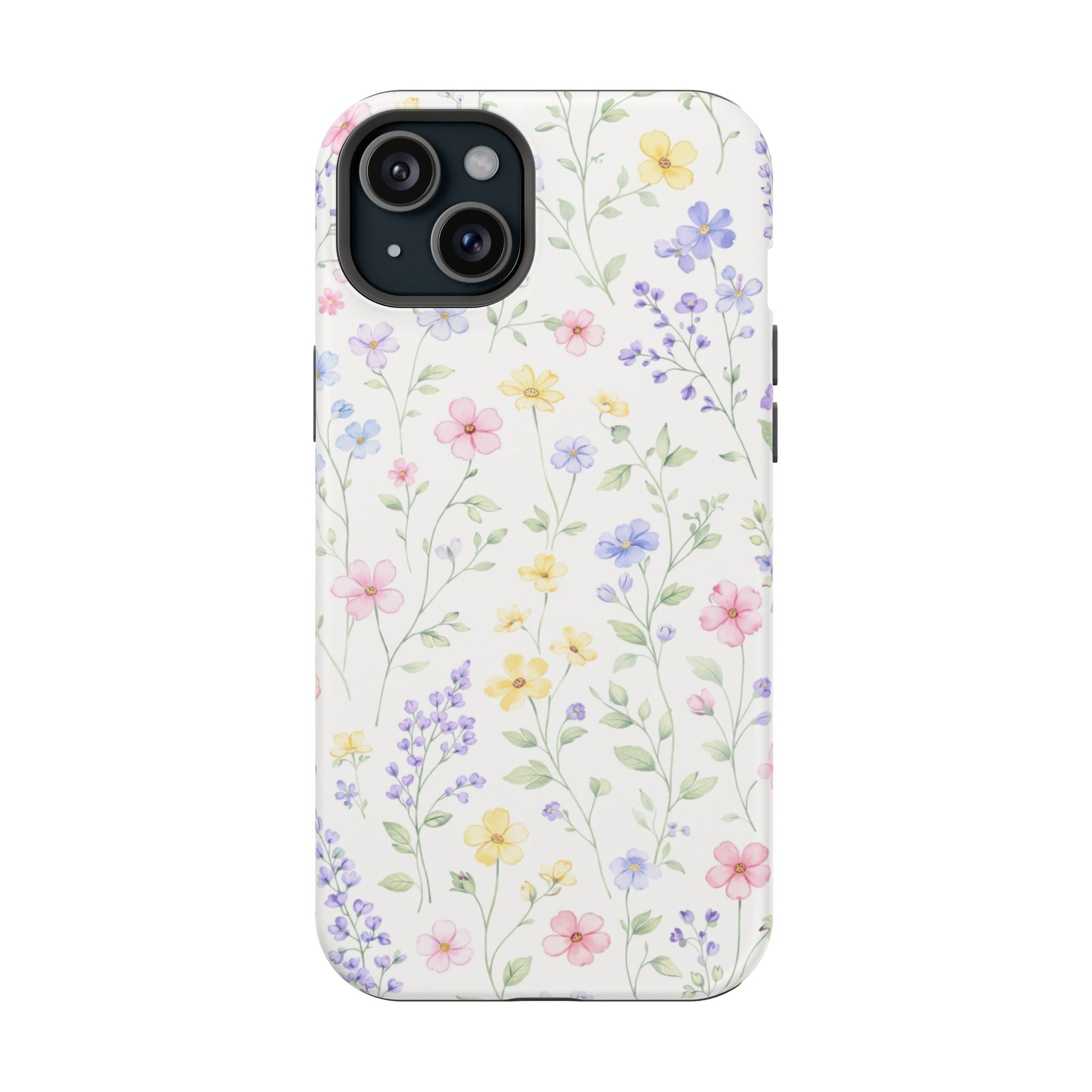 Pastel Wildflower Pattern iPhone Case | Magnetic Impact-Resistant Case
