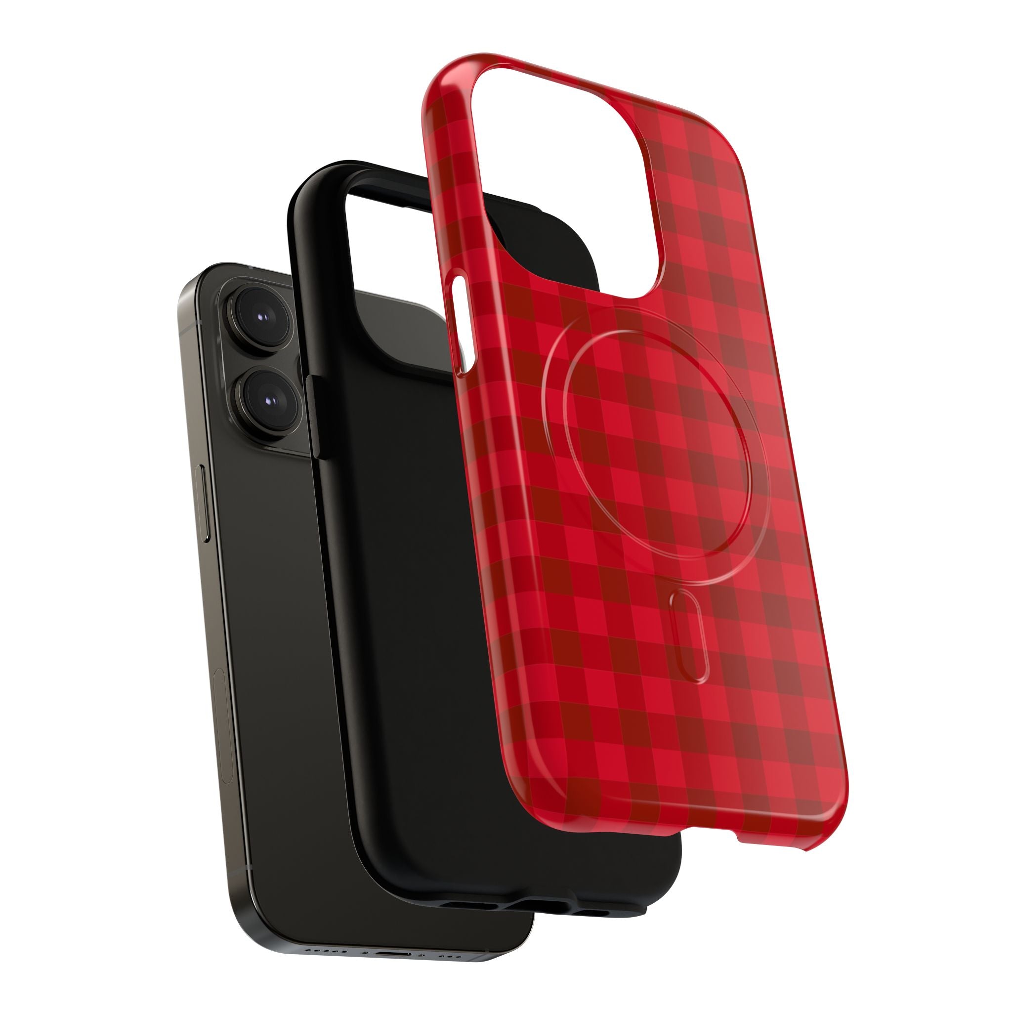Red Buffalo Plaid iPhone Case – MagSafe Compatible