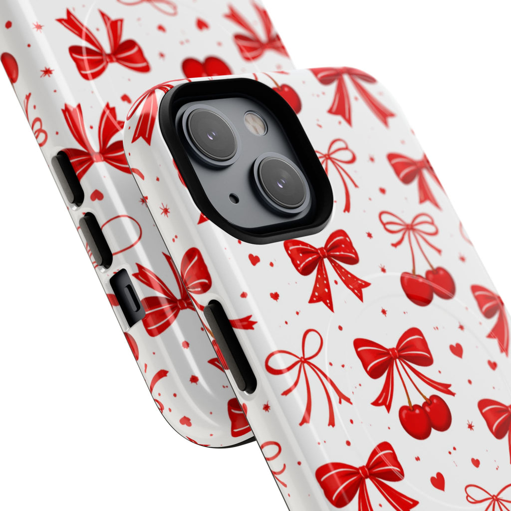 Cherry Bow iPhone Case – MagSafe Compatible