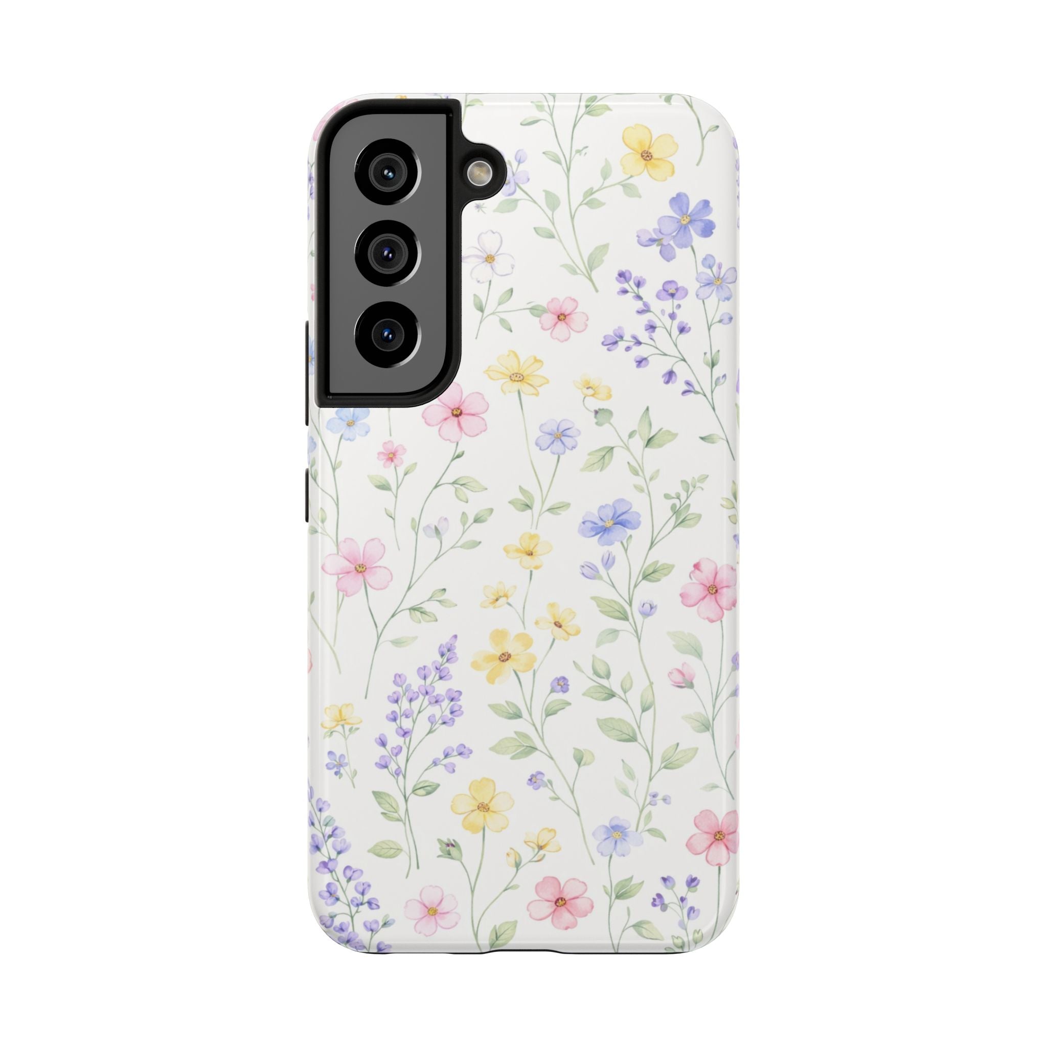 Pastel Wildflower Pattern Tough Samsung Galaxy  Phone Case | Floral Spring Phone Case