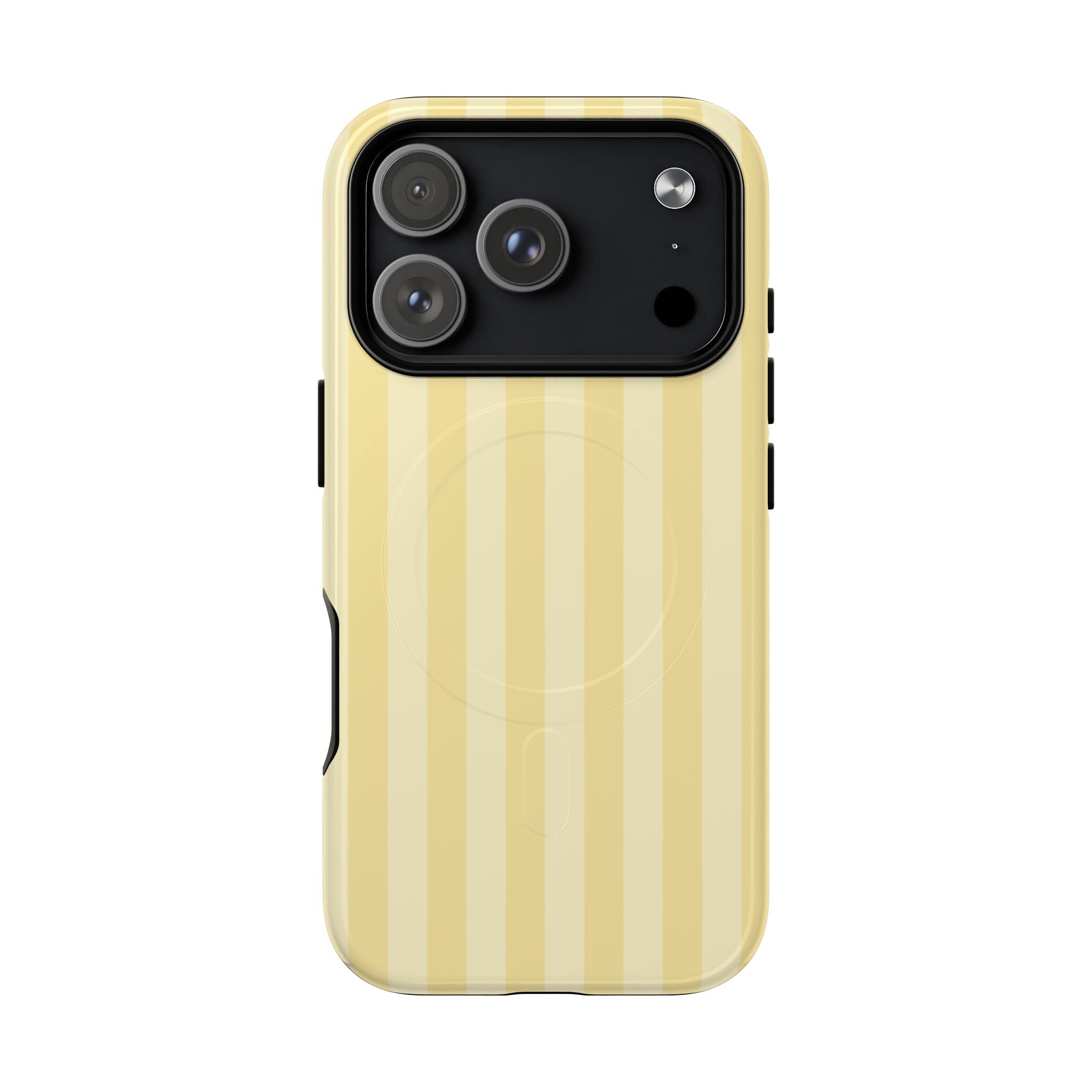 Butter Yellow MagSafe iPhone Case – Dual-Layer Protective Cover
