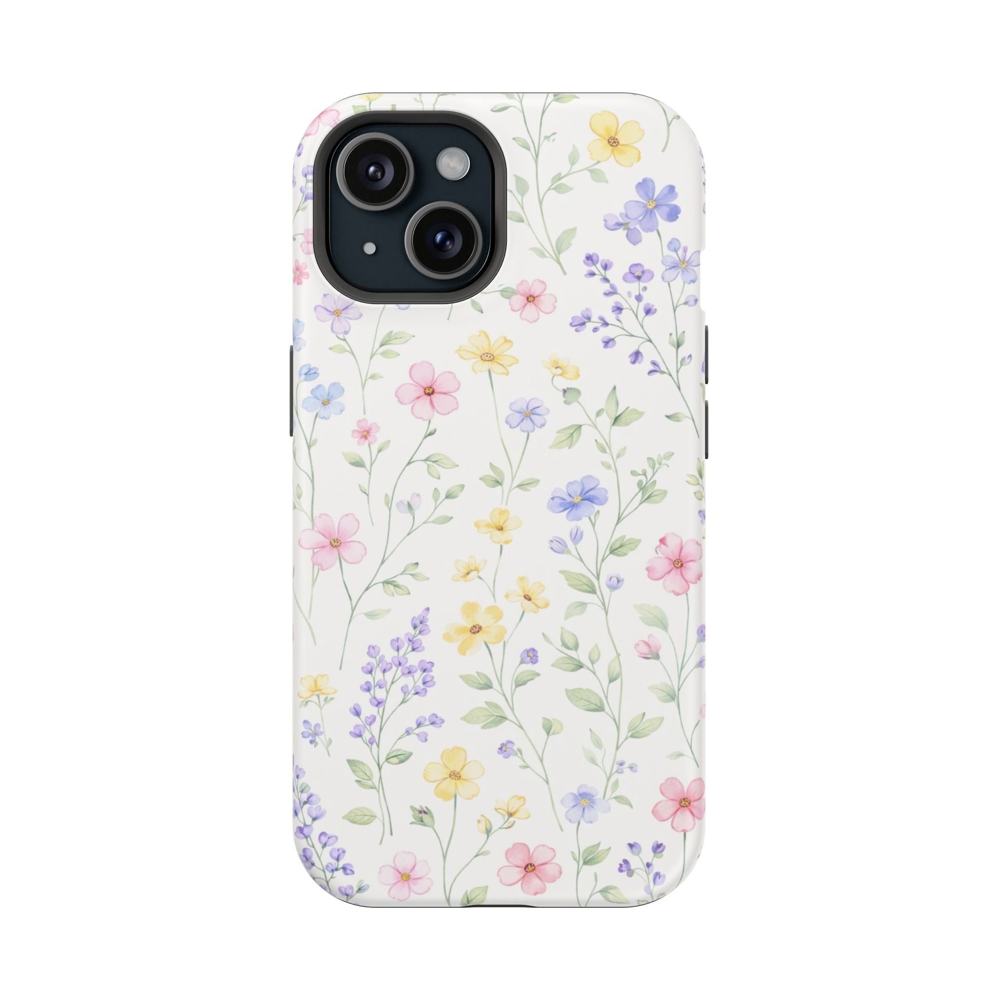 Pastel Wildflower Pattern iPhone Case | Magnetic Impact-Resistant Case