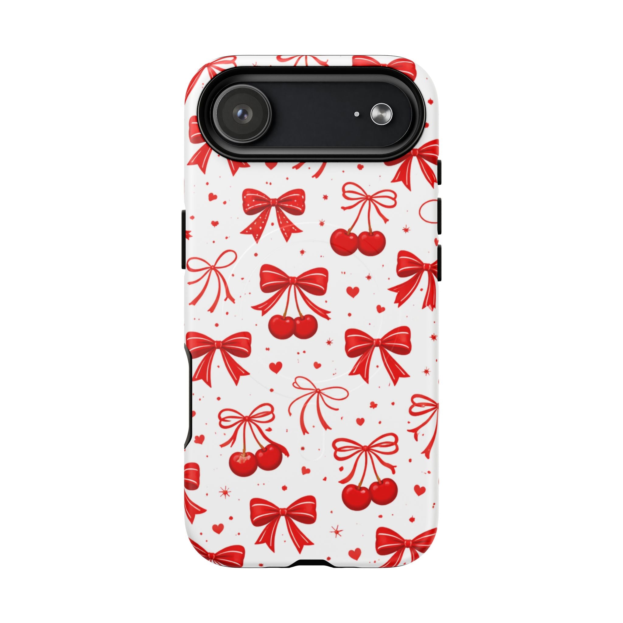 Cherry Bow iPhone Case – MagSafe Compatible