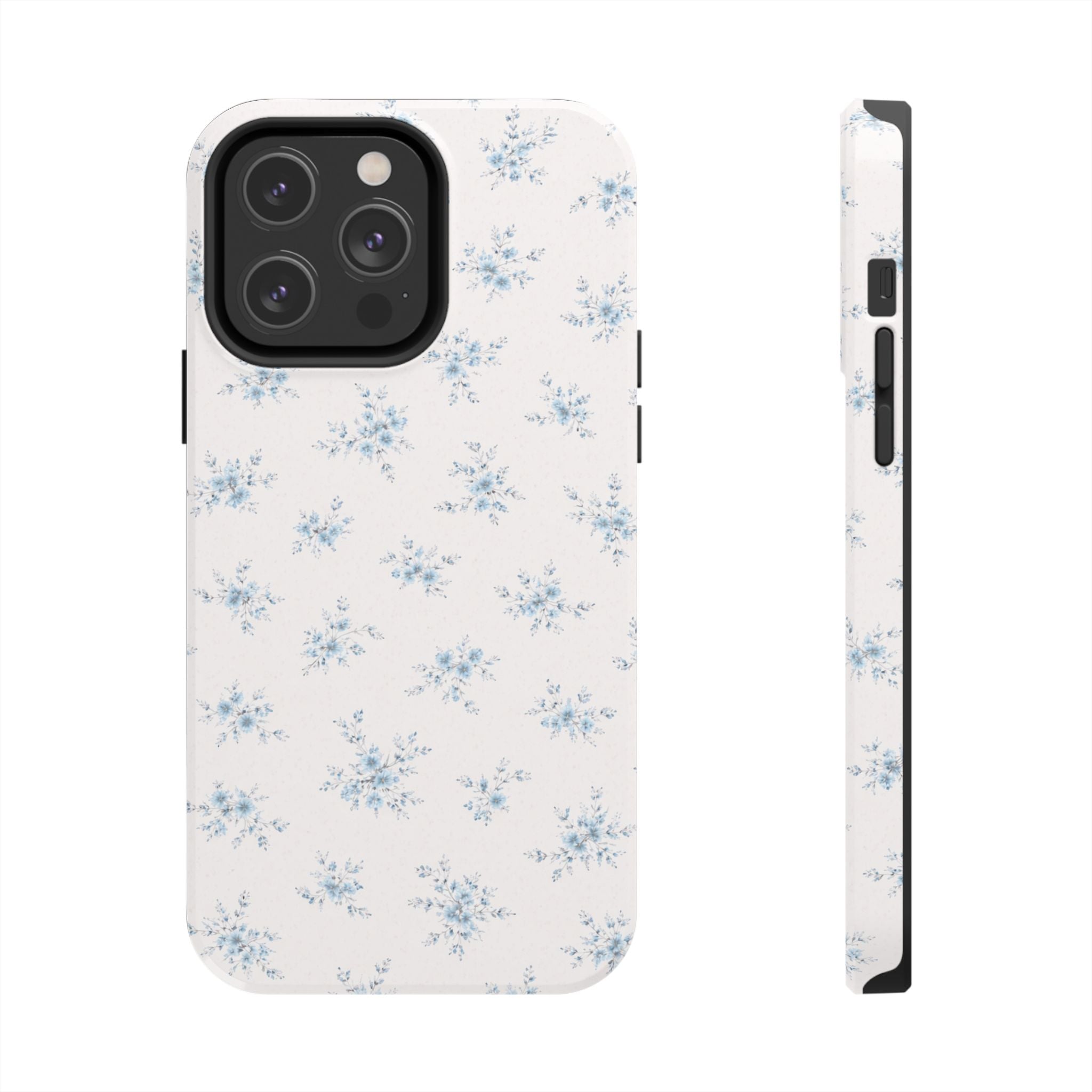 Blue Floral Sprig iPhone Case | Tough Phone Case