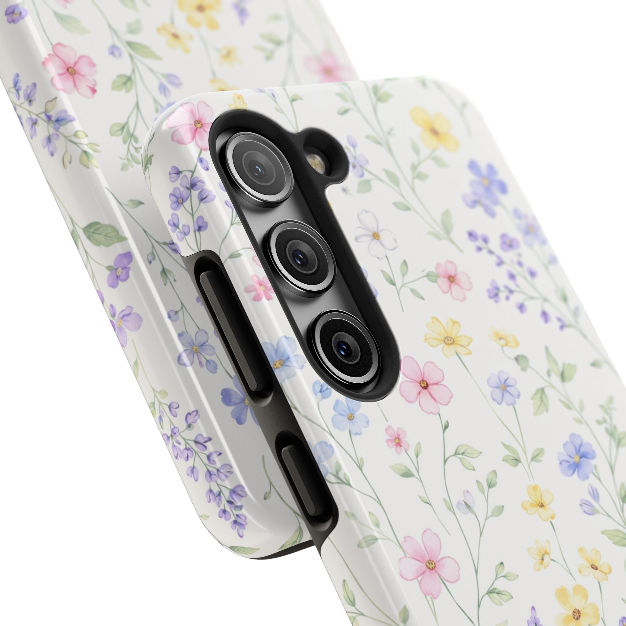 Pastel Wildflower Pattern Tough Samsung Galaxy  Phone Case | Floral Spring Phone Case