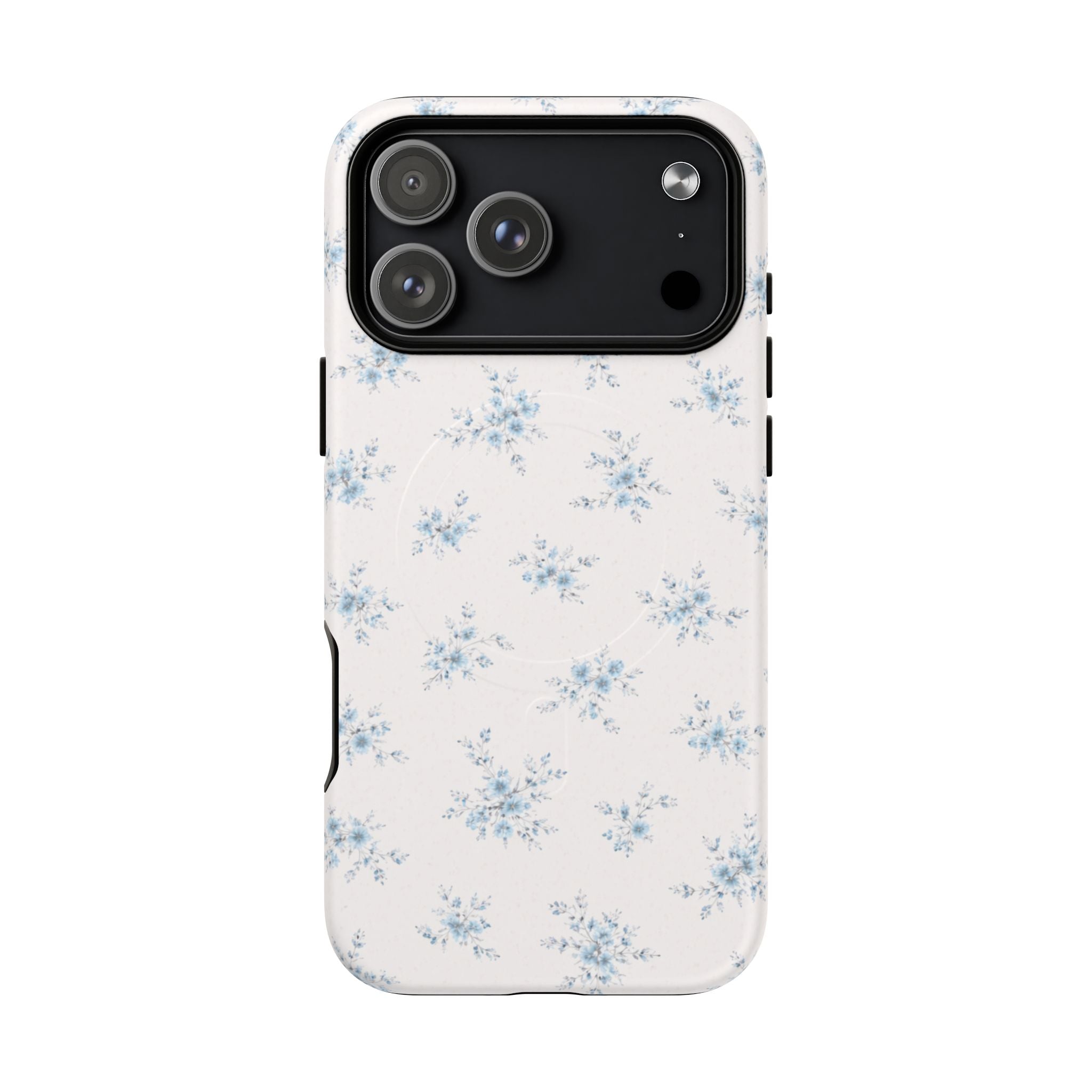 Floral Blue Sprig iPhone Case – MagSafe Compatible