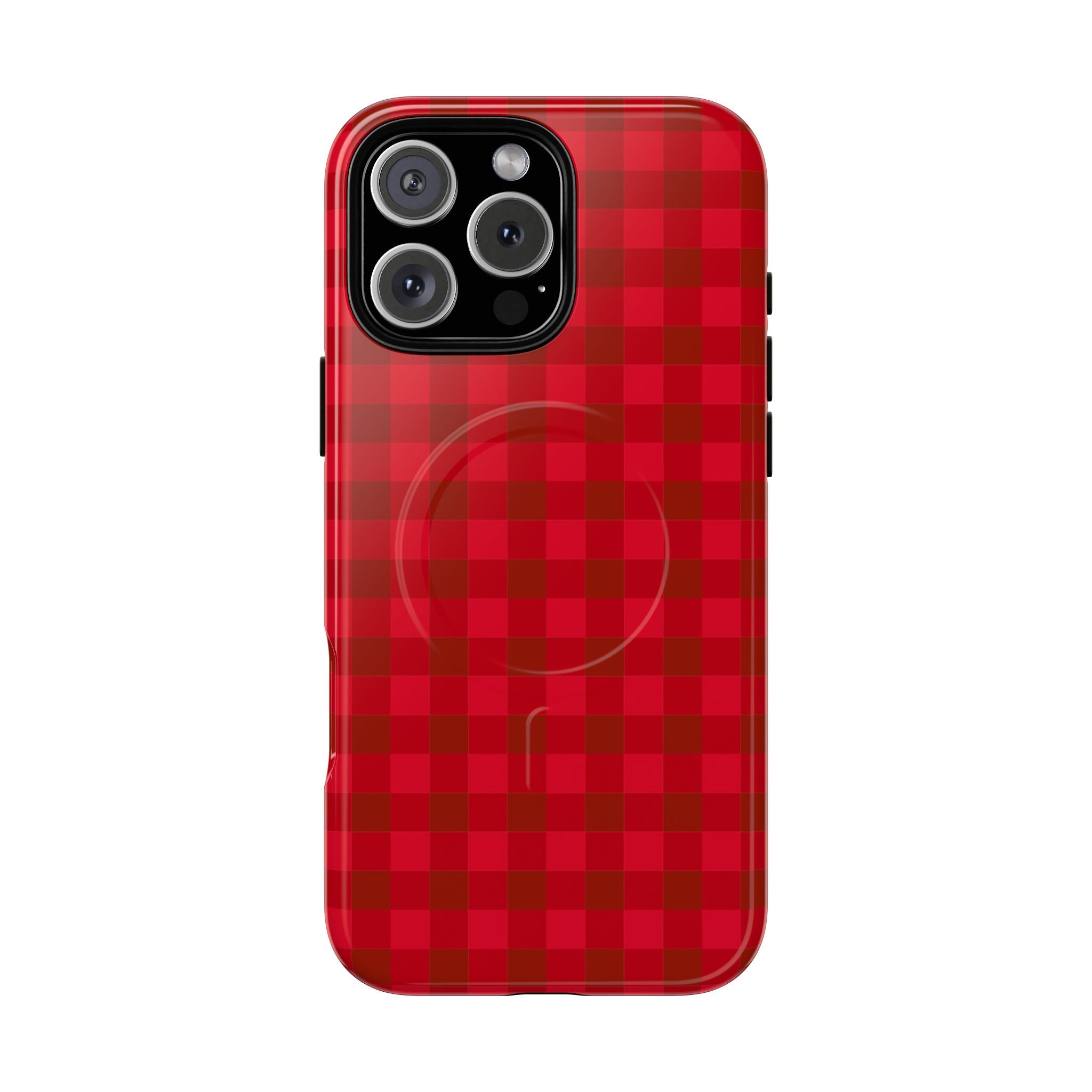 Red Buffalo Plaid iPhone Case – MagSafe Compatible