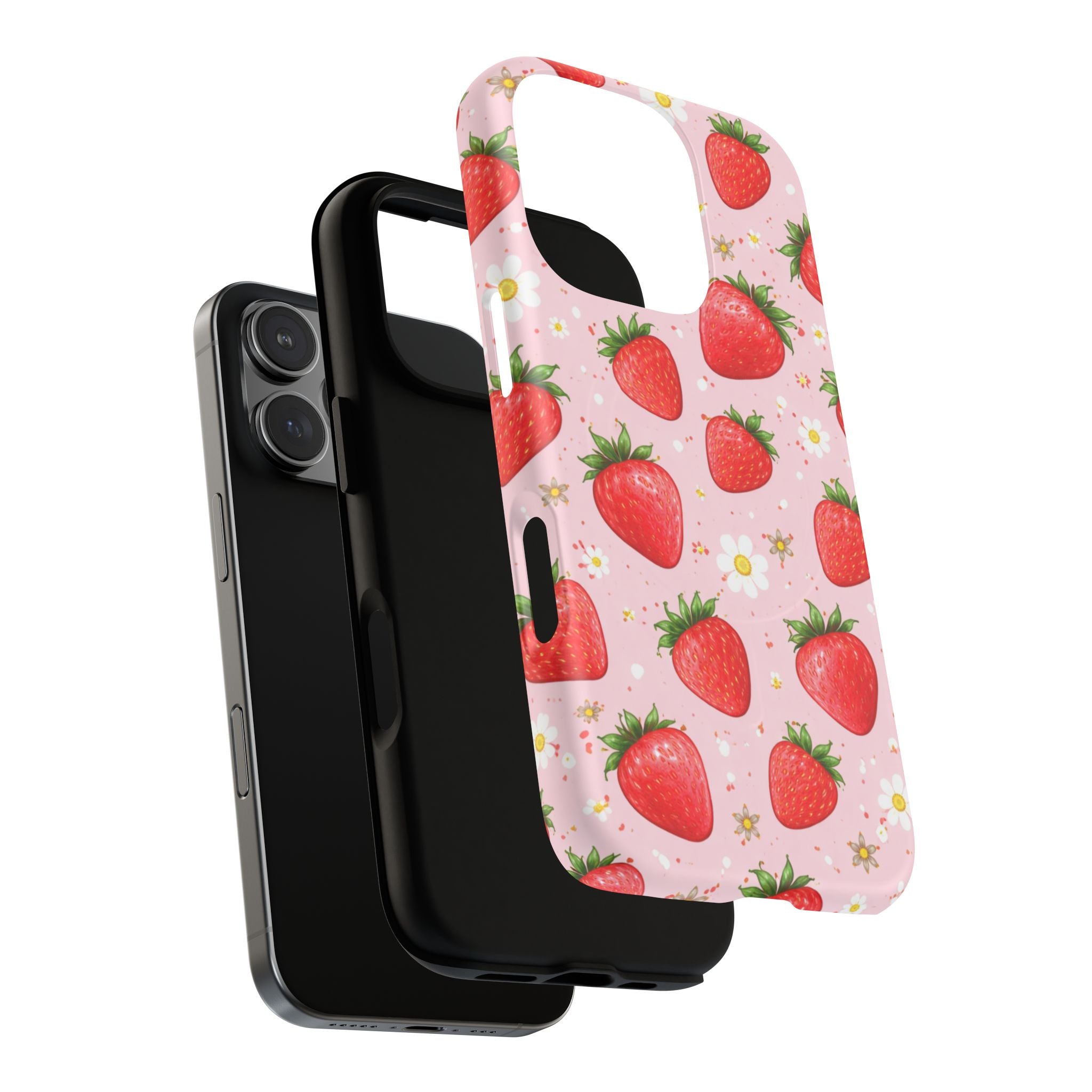 Strawberry iPhone Case – MagSafe Compatible