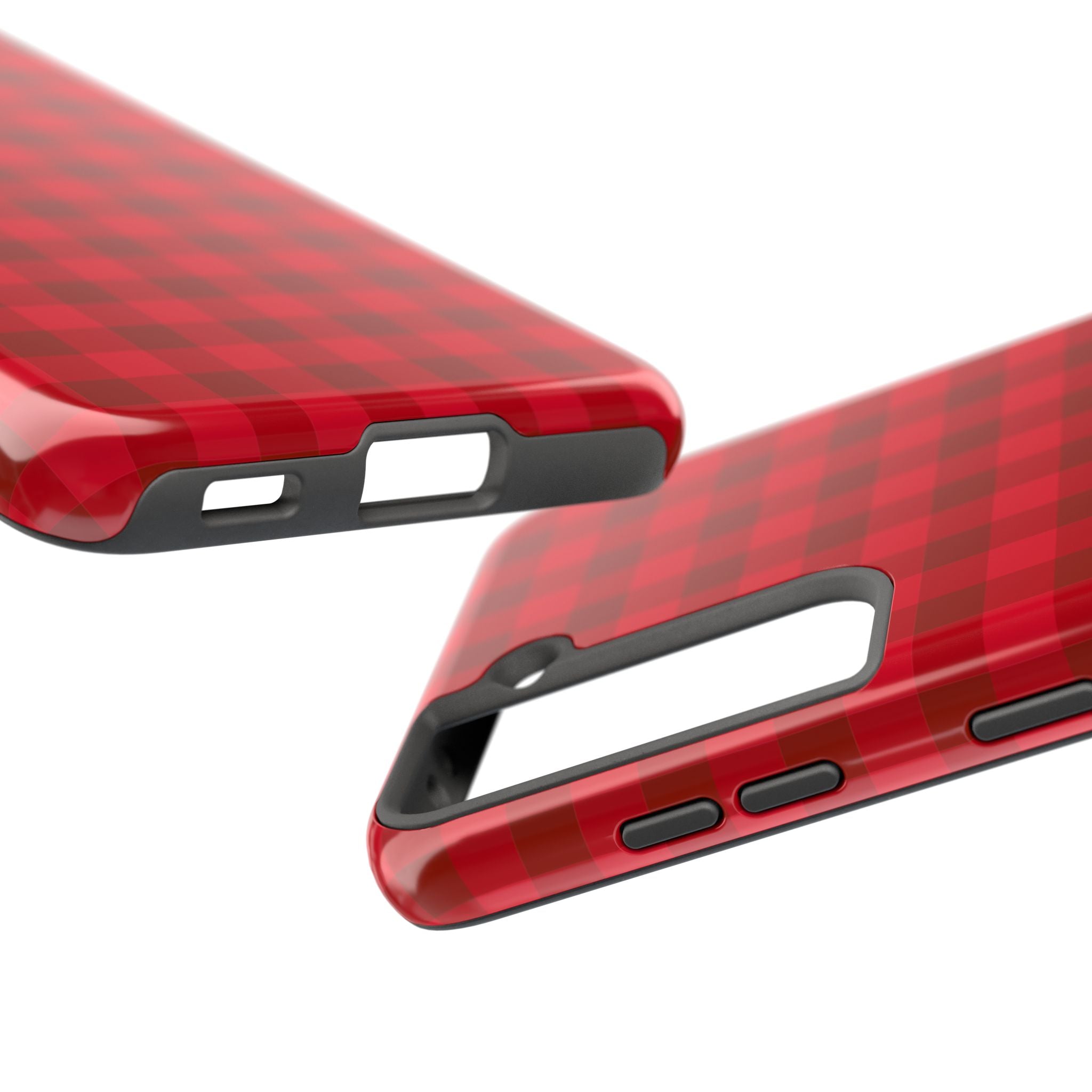 Red Buffalo Plaid Tough Samsung Case - Durable Protective Check Pattern Cover