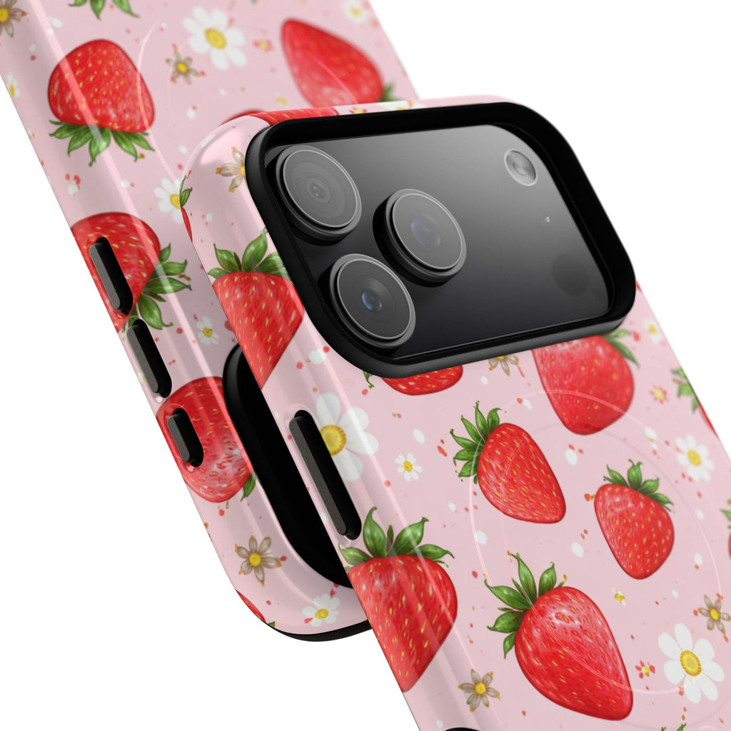 Strawberry iPhone Case – MagSafe Compatible