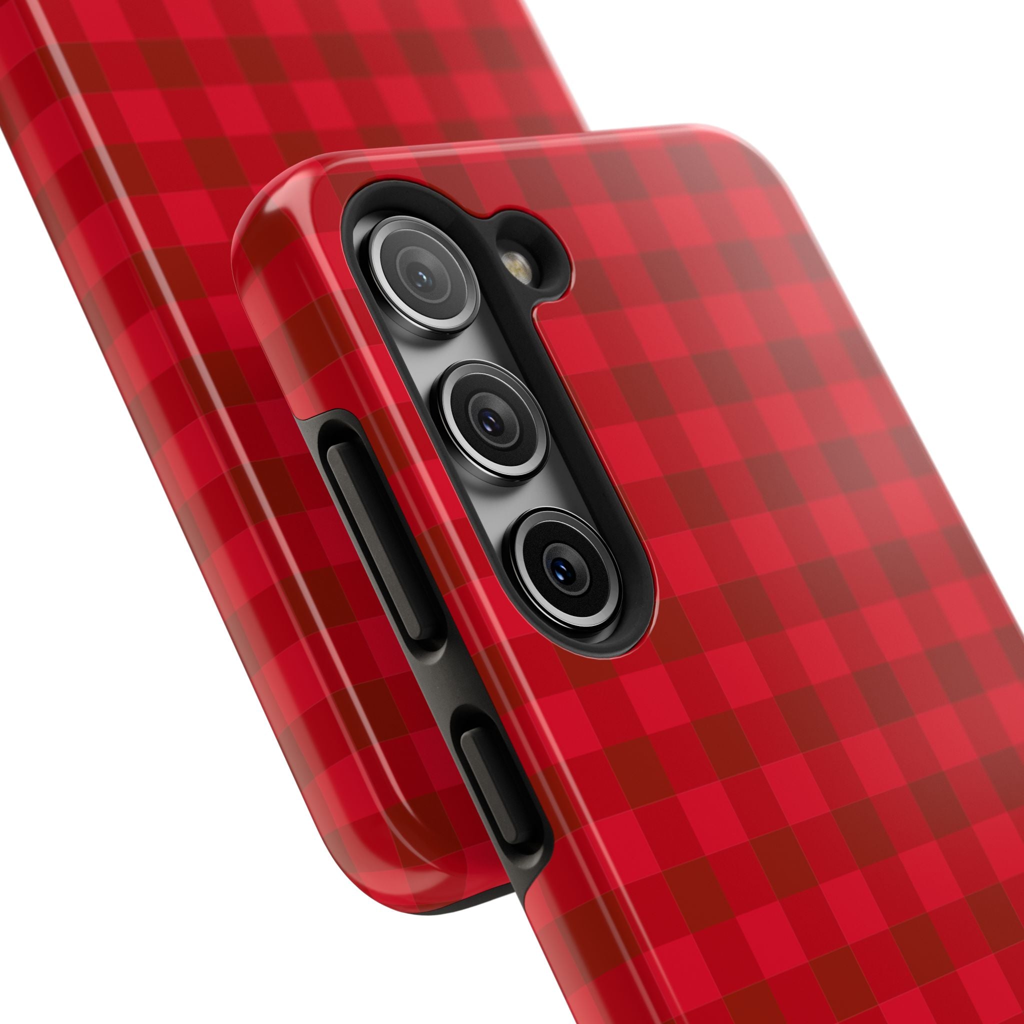 Red Buffalo Plaid Tough Samsung Case - Durable Protective Check Pattern Cover