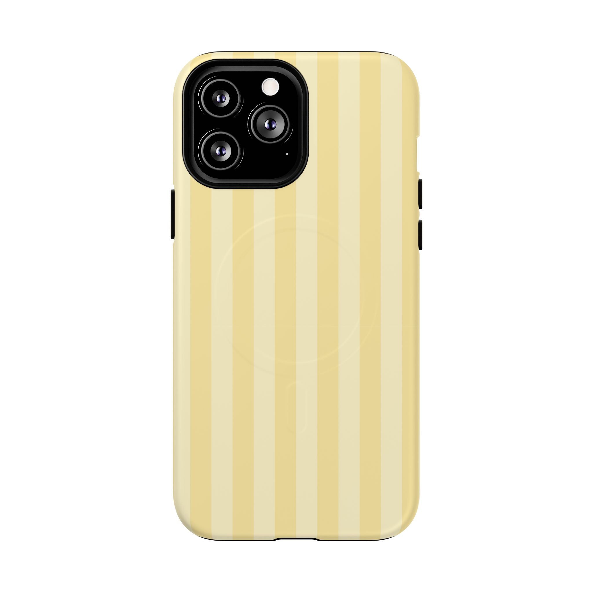 Butter Yellow MagSafe iPhone Case – Dual-Layer Protective Cover