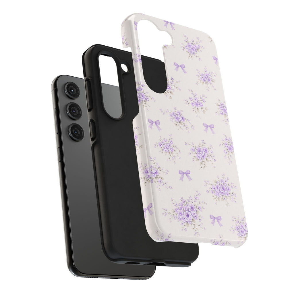 Lilac Floral Bouquet Samsung Galaxy  Phone Case | Tough Phone Case