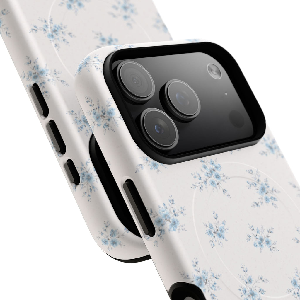 Floral Blue Sprig iPhone Case – MagSafe Compatible