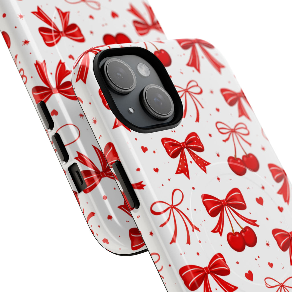 Cherry Bow iPhone Case – MagSafe Compatible