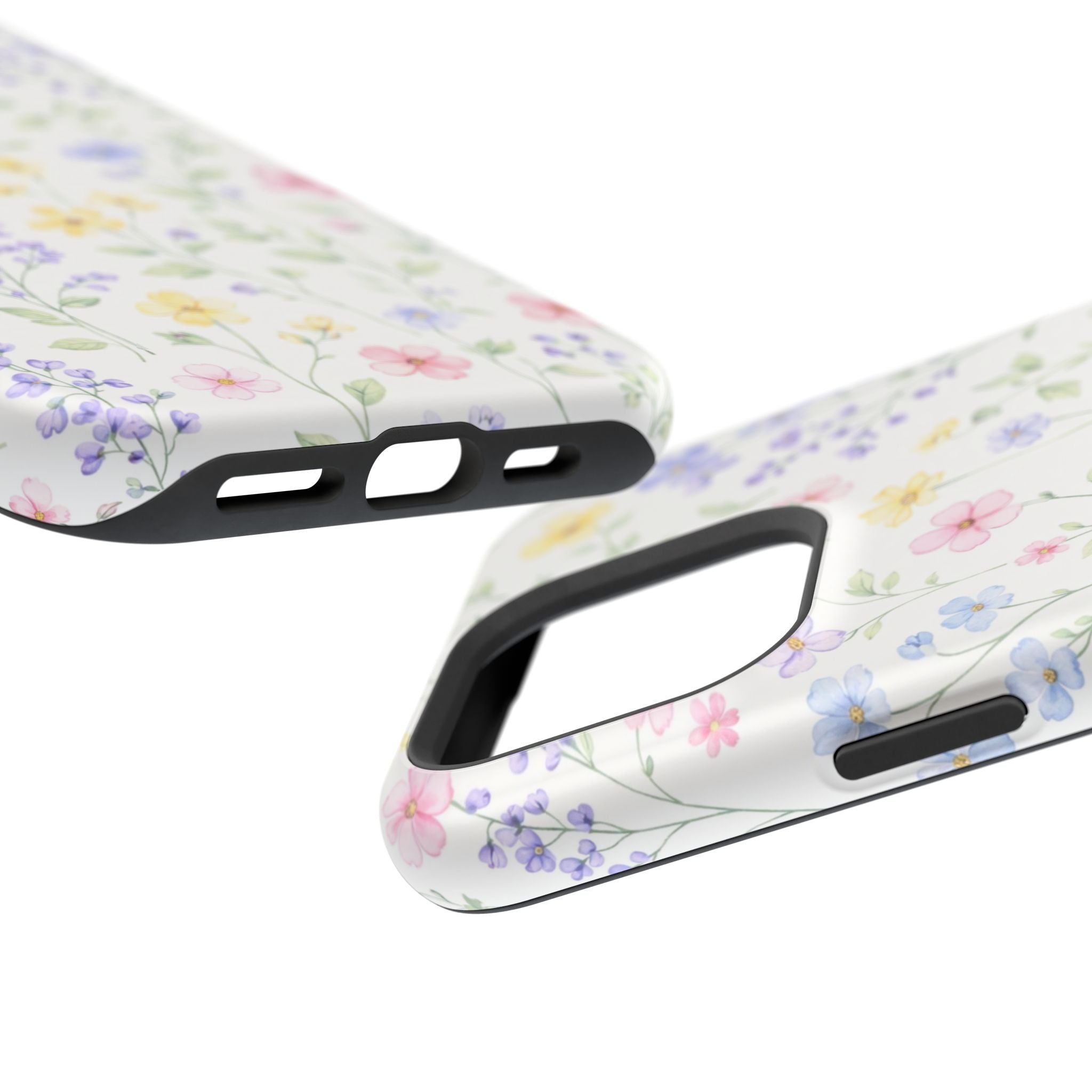 Pastel Wildflower Pattern iPhone Case | Magnetic Impact-Resistant Case