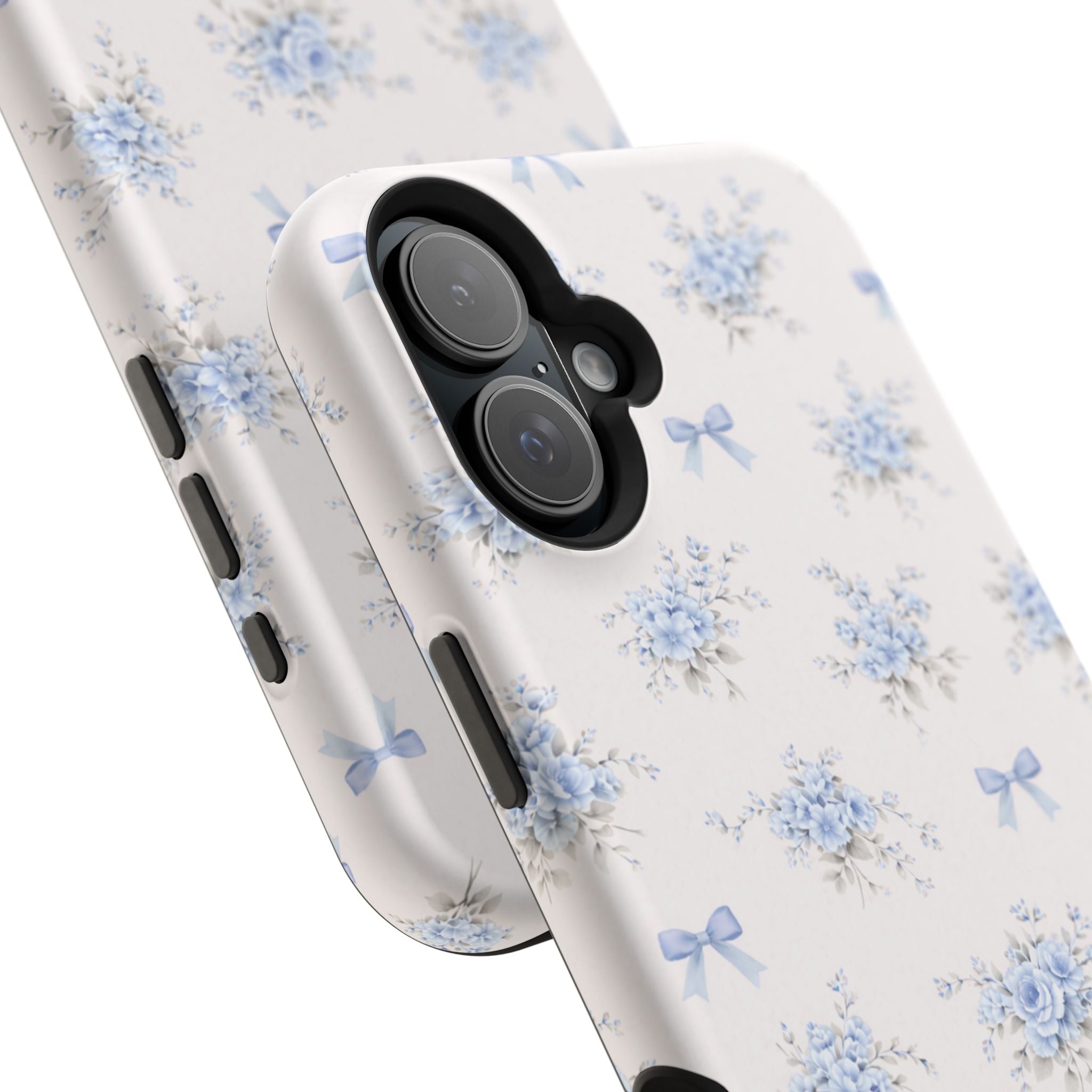 Blue Floral Bouquet iPhone Case | Magnetic Impact-Resistant Case