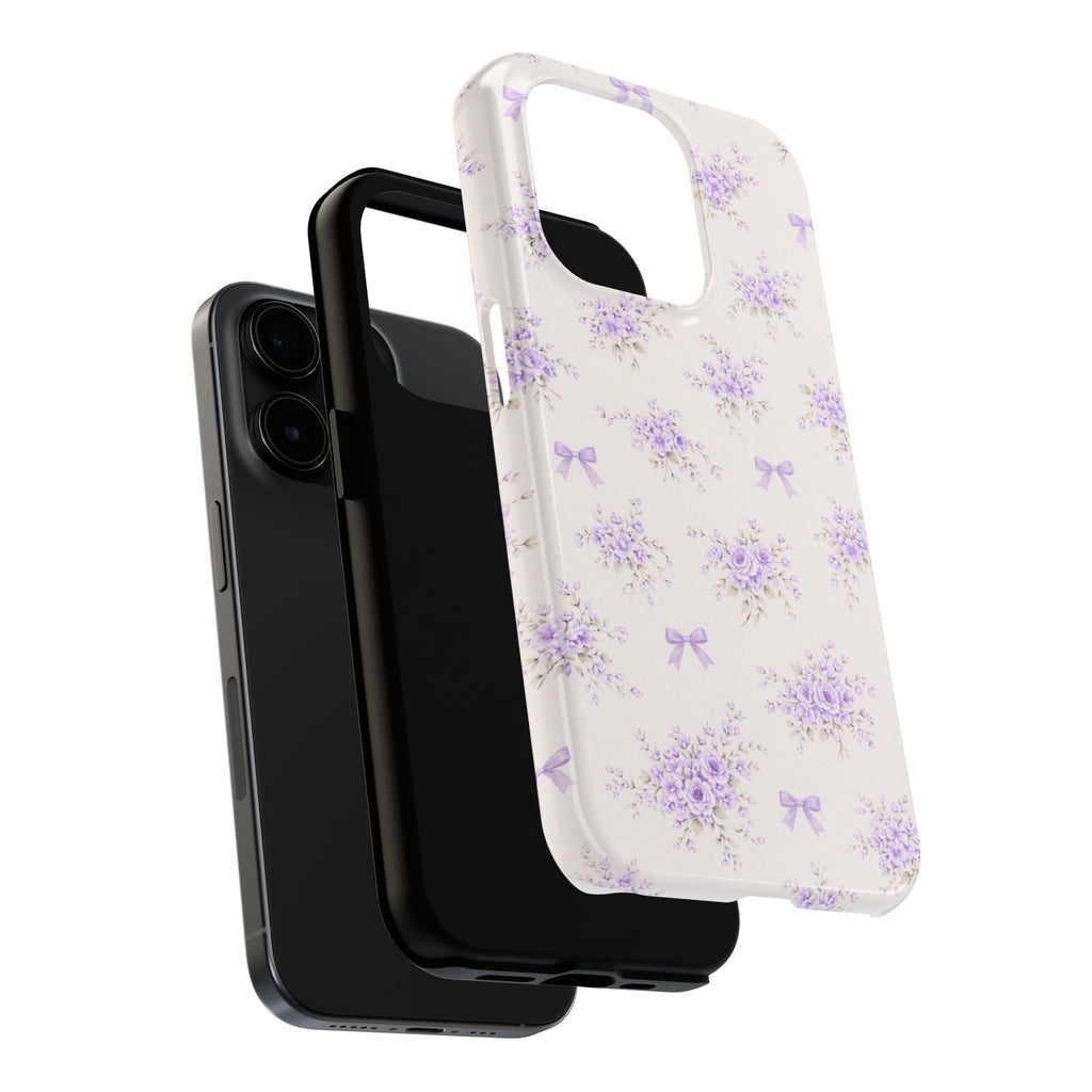 Lavender Floral Bouquet iPhone Case | Tough Phone Case
