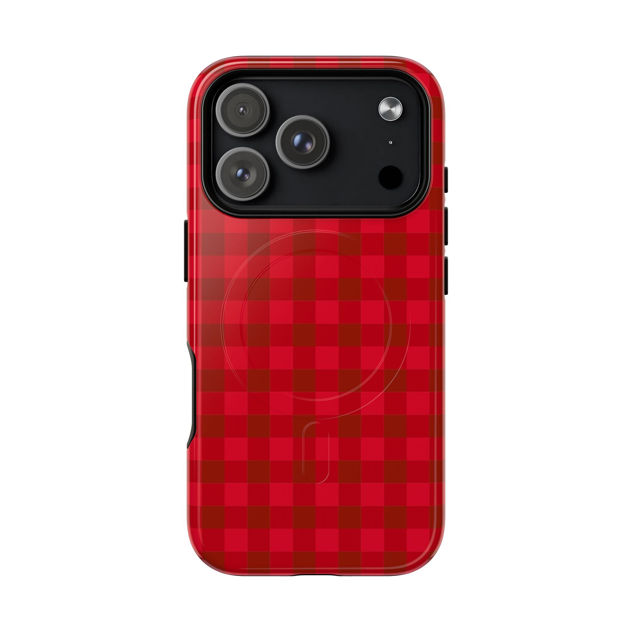 Red Buffalo Plaid iPhone Case – MagSafe Compatible