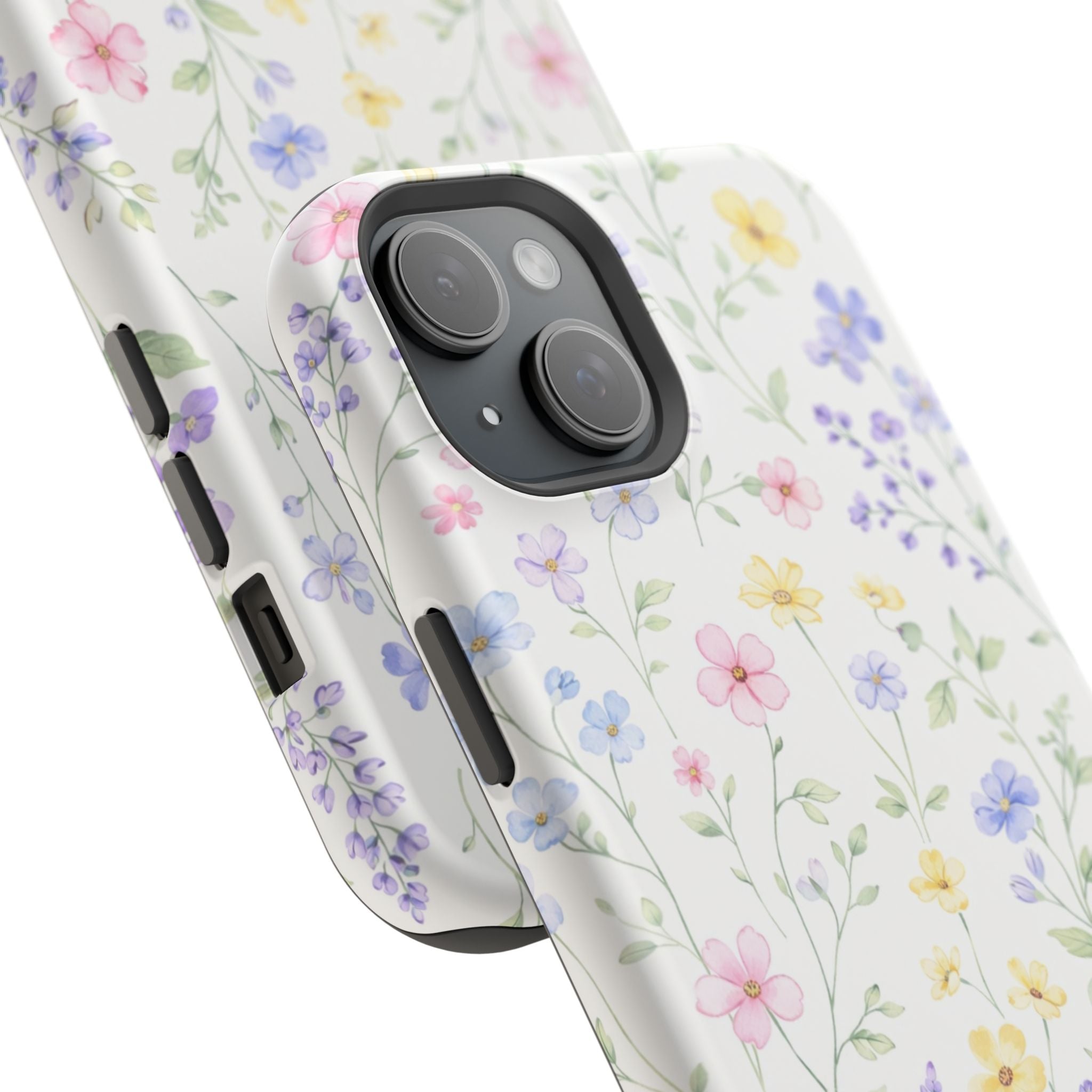 Pastel Wildflower Pattern iPhone Case | Magnetic Impact-Resistant Case