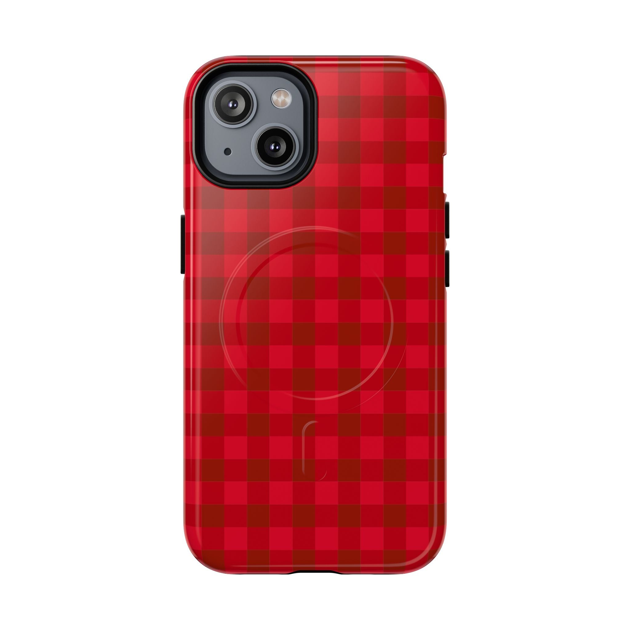 Red Buffalo Plaid iPhone Case – MagSafe Compatible