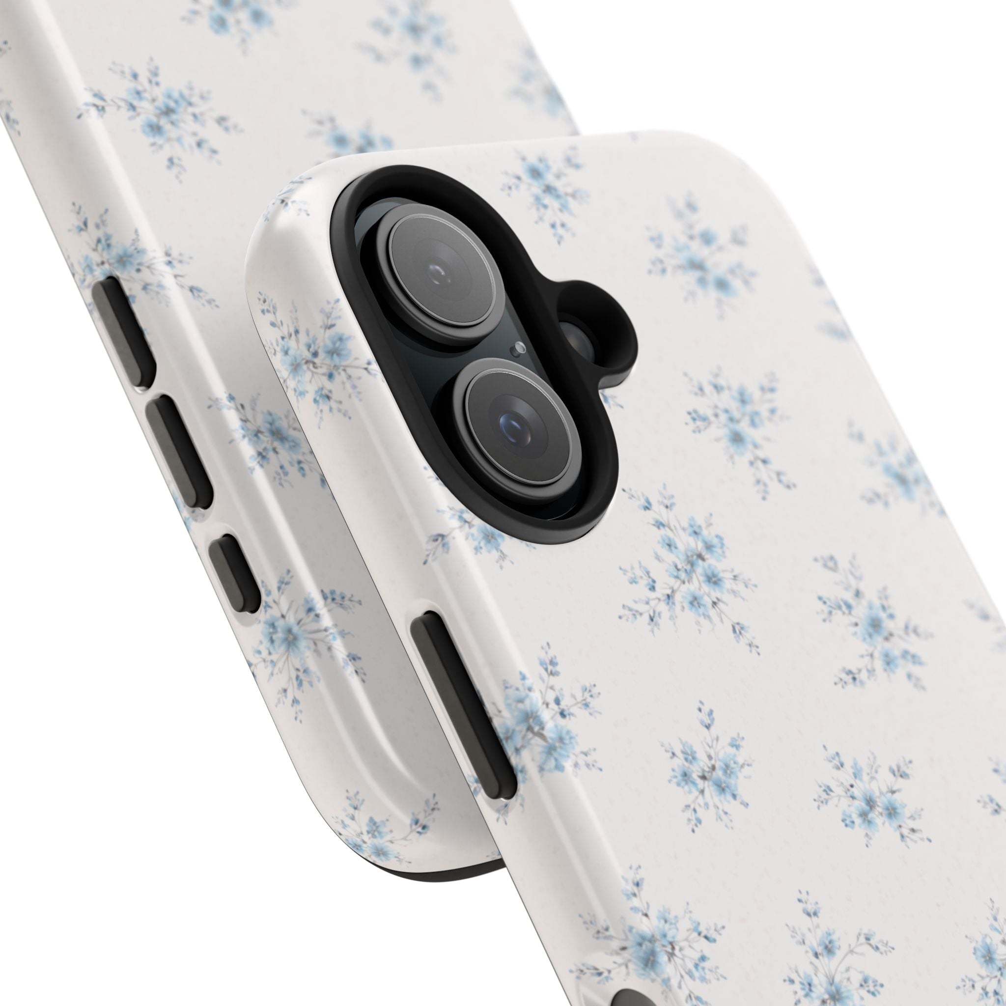 Blue Floral Sprig iPhone Case, Tough Botanical Print