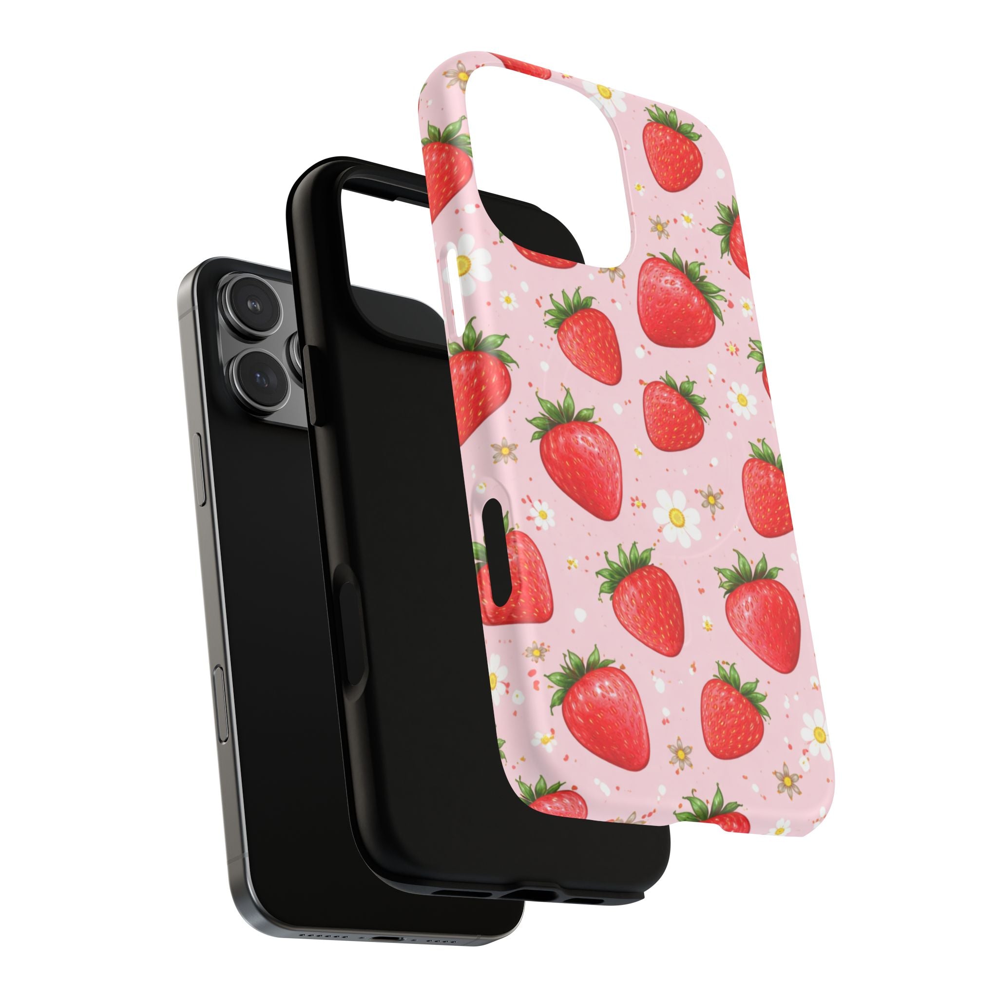 Strawberry iPhone Case – MagSafe Compatible