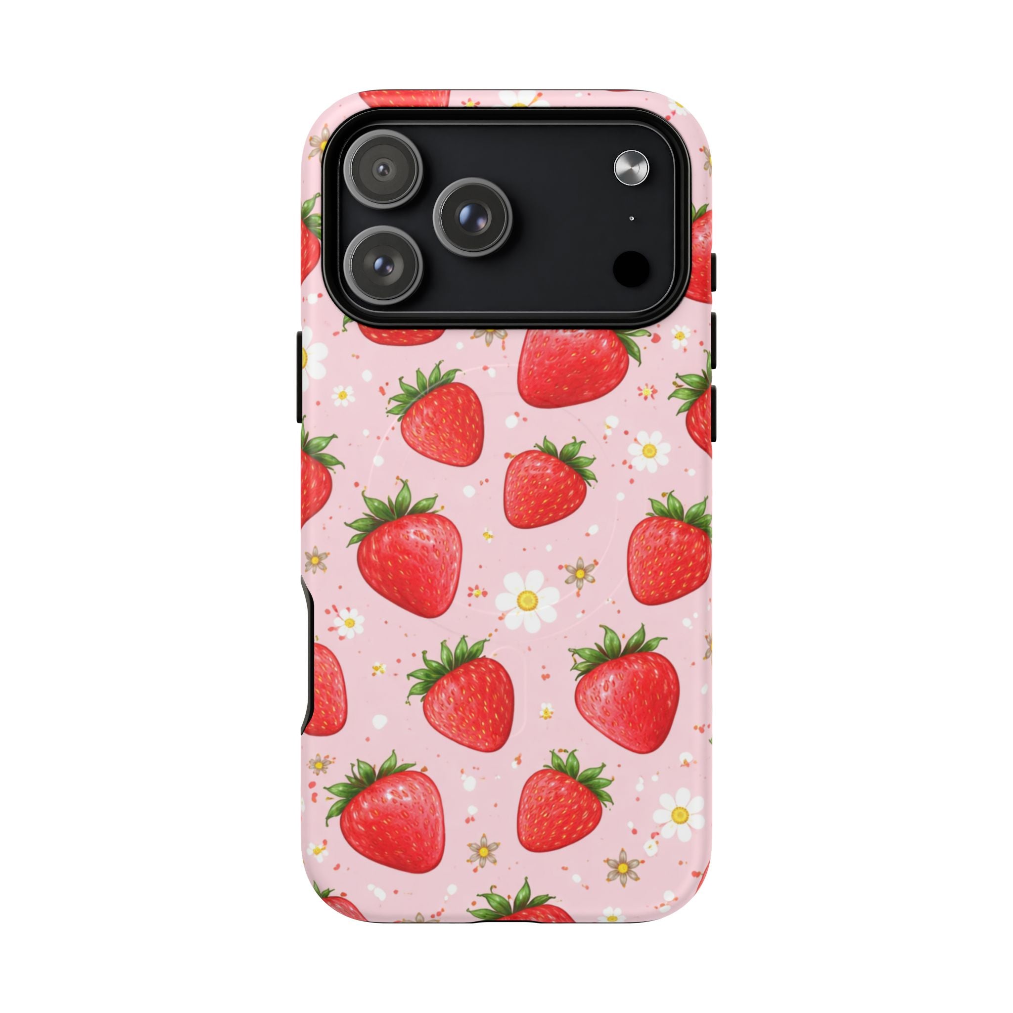 Strawberry iPhone Case – MagSafe Compatible