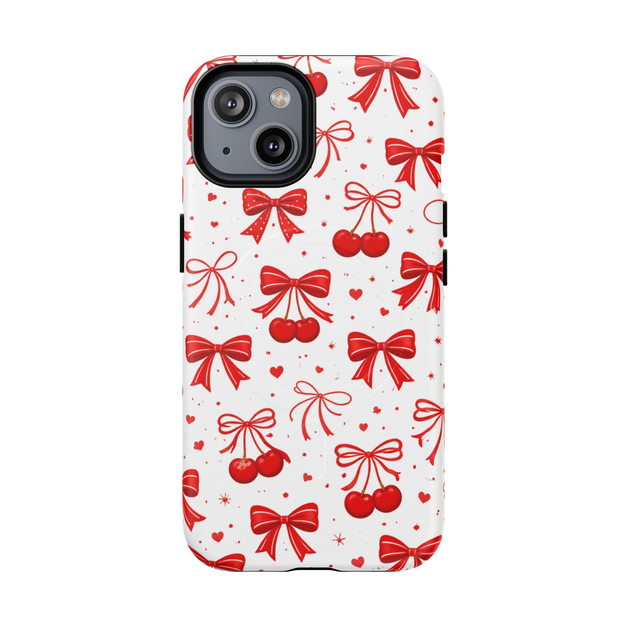 Cherry Bow iPhone Case – MagSafe Compatible