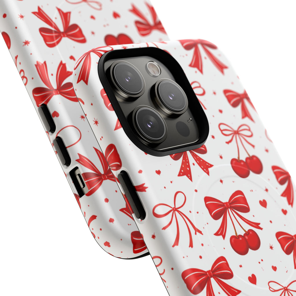 Cherry Bow iPhone Case – MagSafe Compatible