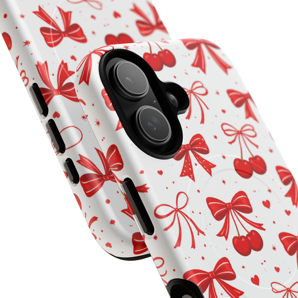 Cherry Bow iPhone Case – MagSafe Compatible