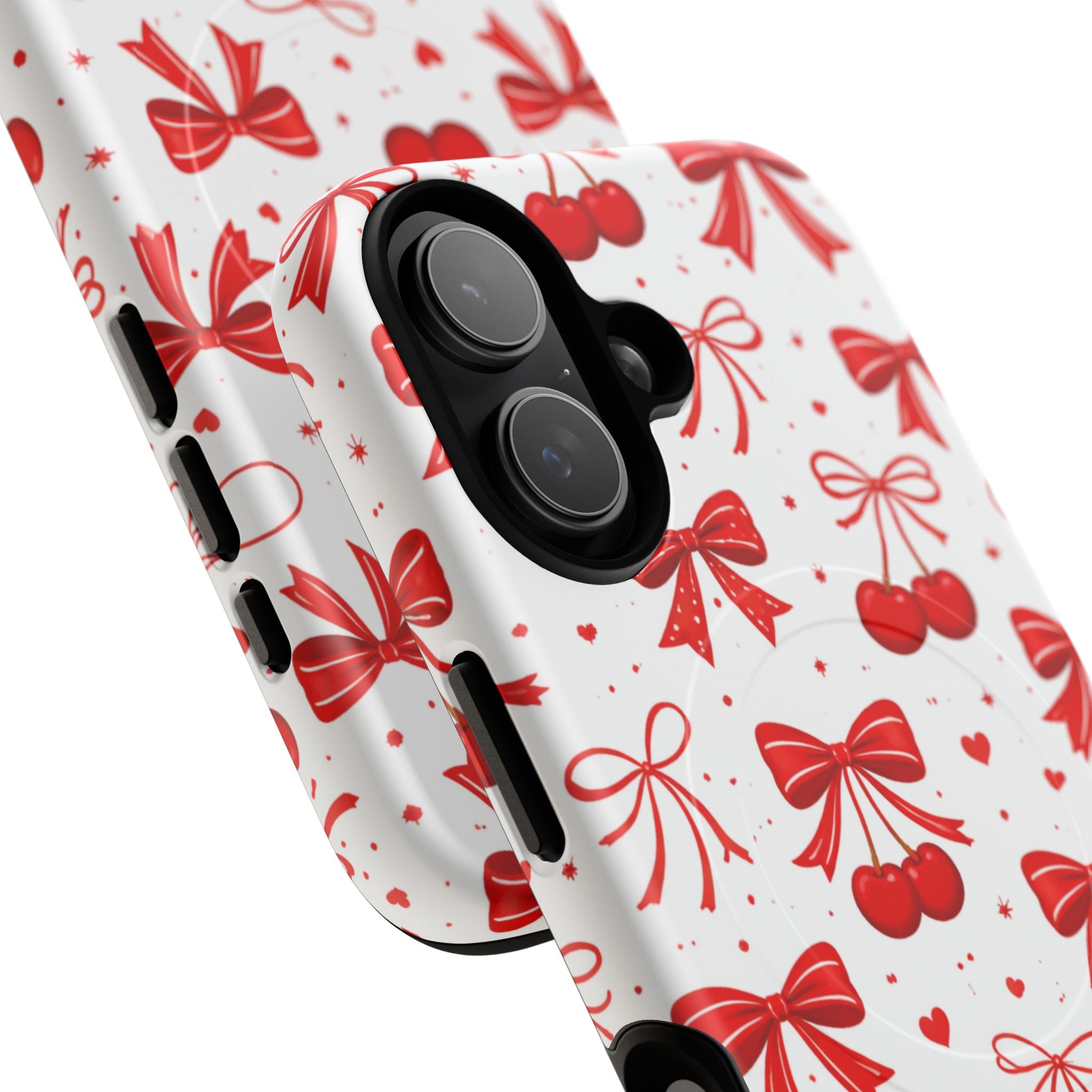 Cherry Bow iPhone Case – MagSafe Compatible