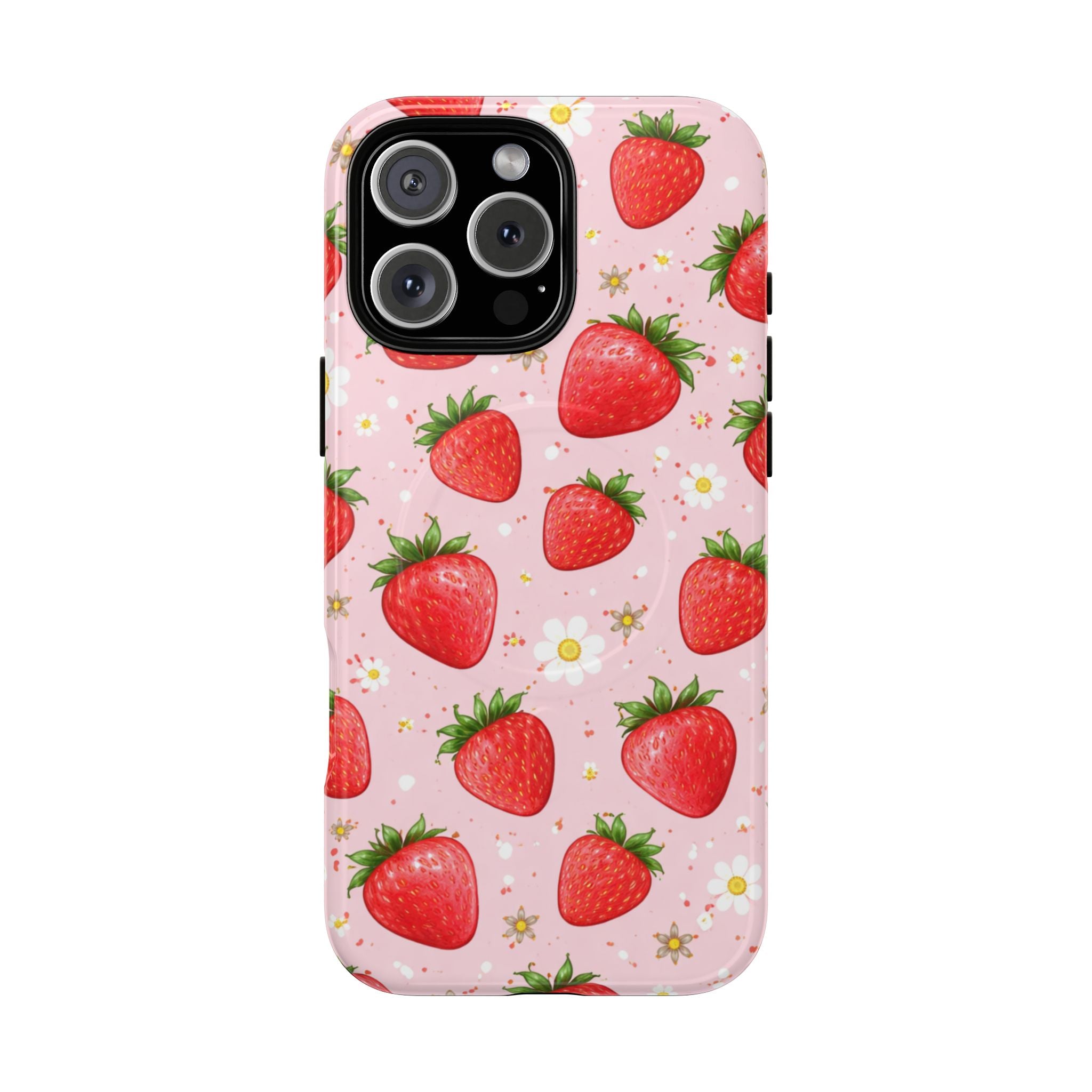 Strawberry iPhone Case – MagSafe Compatible