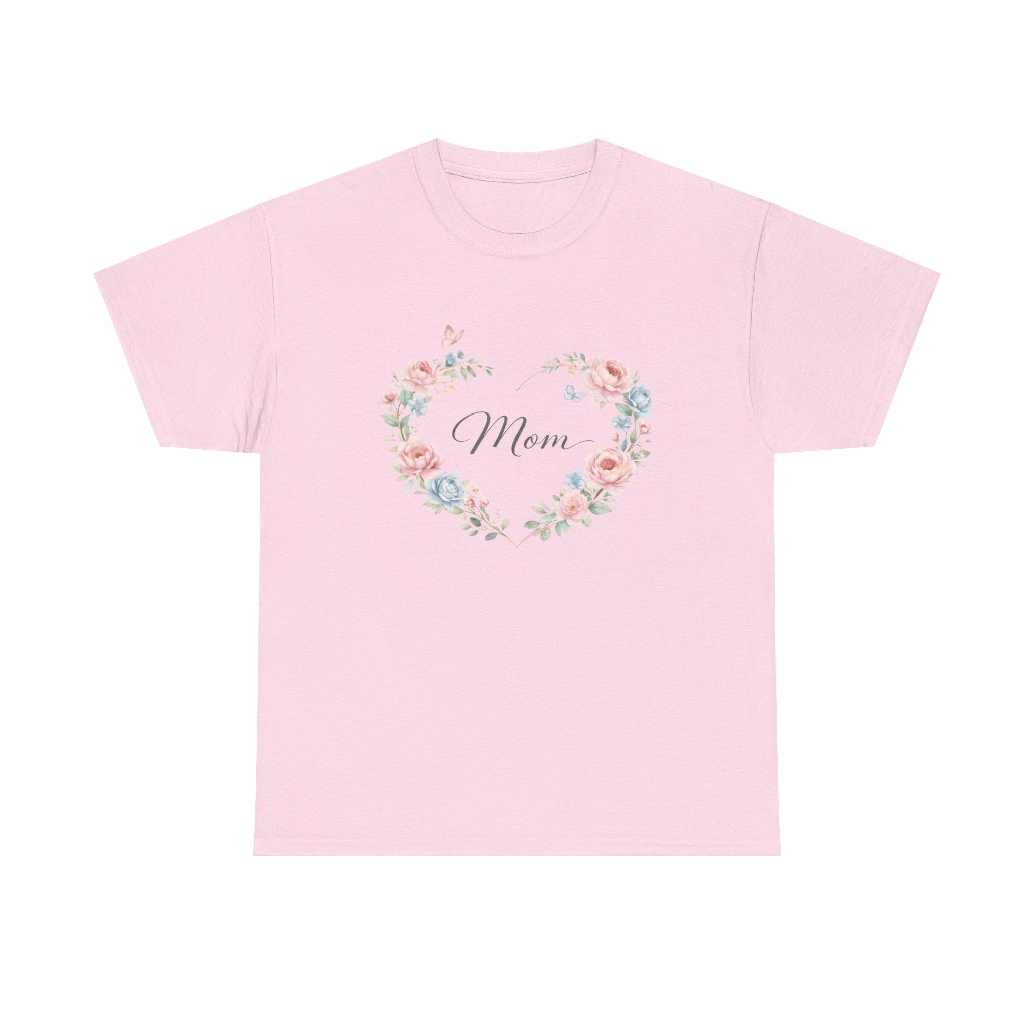 Mom Floral Heart T-Shirt — Mother’s Day Gift Tee