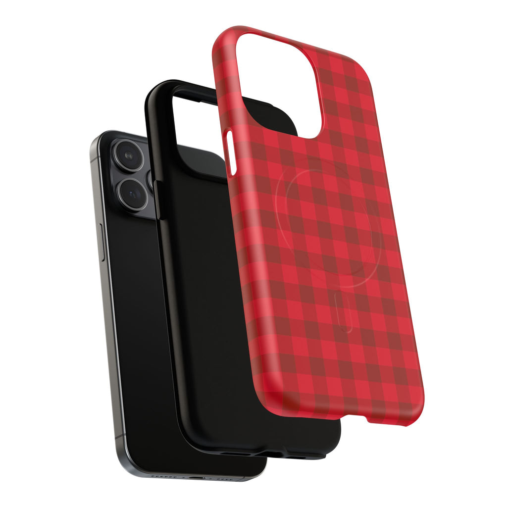 Red Buffalo Plaid iPhone Case – MagSafe Compatible