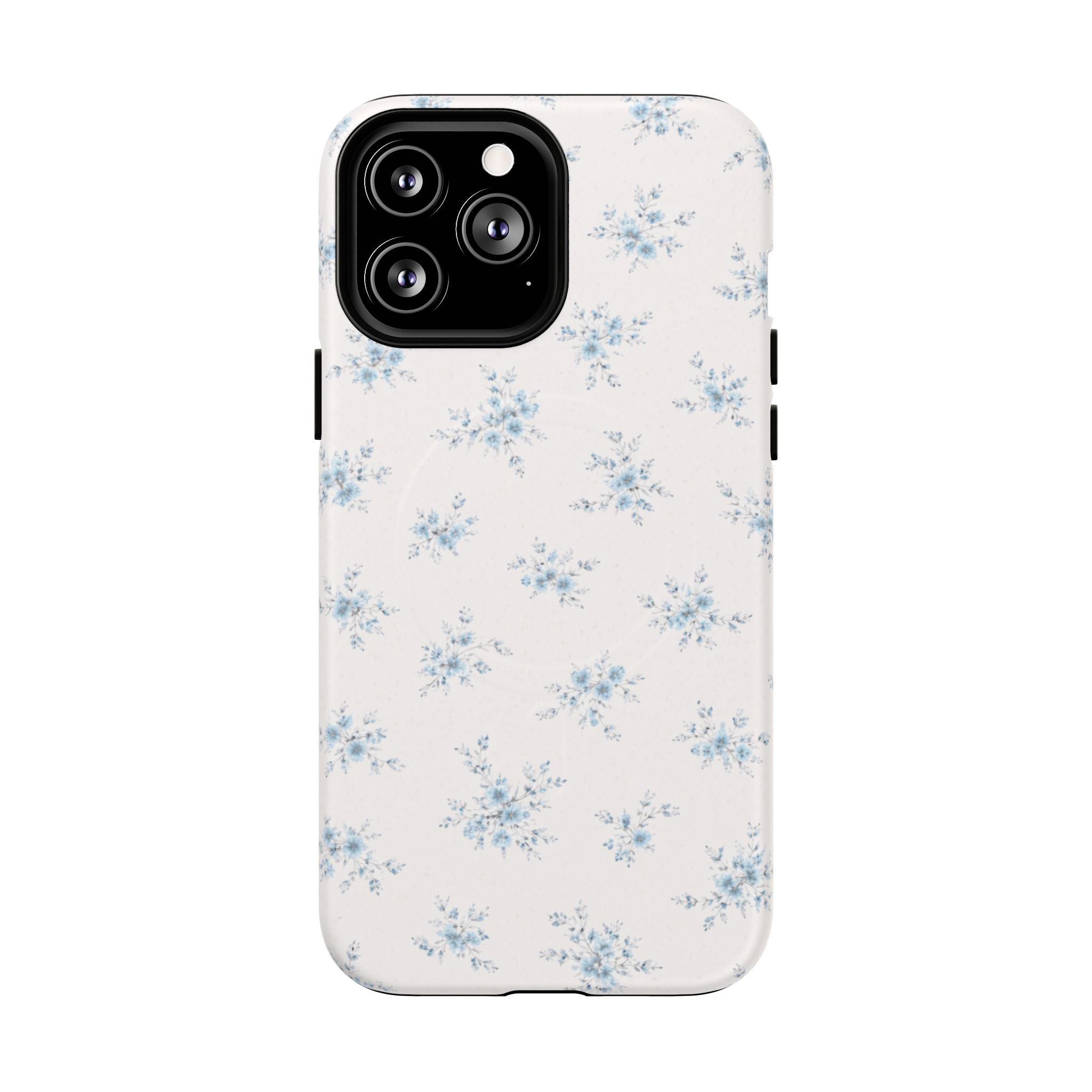 Floral Blue Sprig iPhone Case – MagSafe Compatible