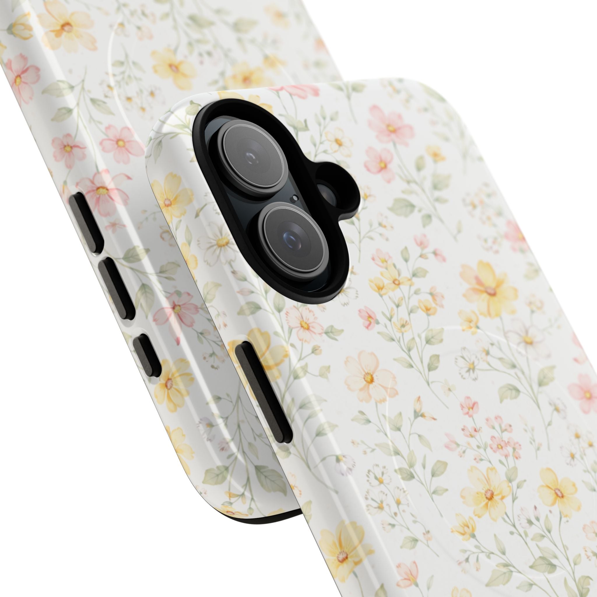 Floral Meadow Tough Magnetic Phone Case | Pastel Wildflower iPhone Cover
