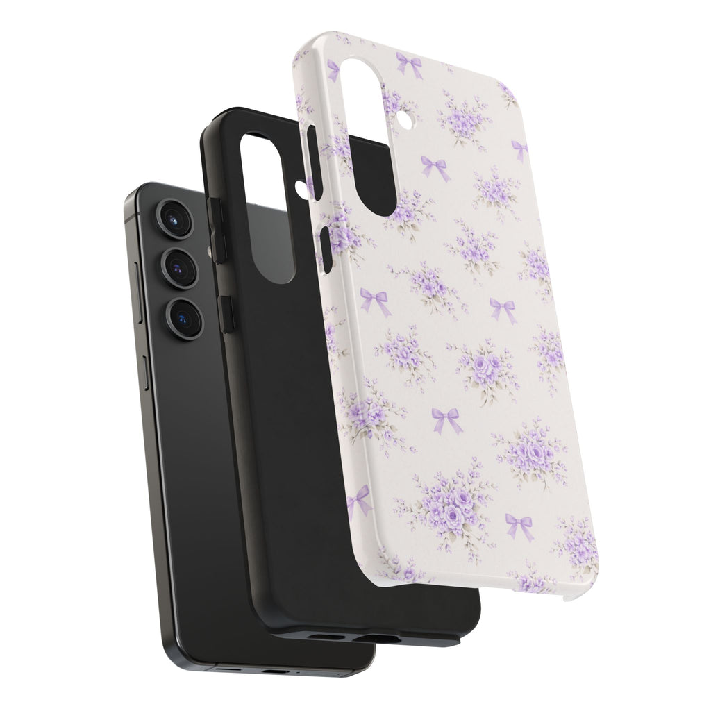 Lilac Floral Bouquet Samsung Galaxy  Phone Case | Tough Phone Case