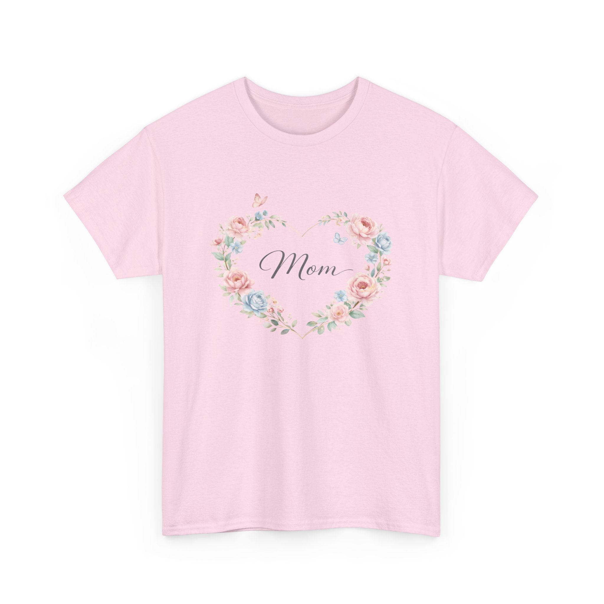 Mom Floral Heart T-Shirt — Mother’s Day Gift Tee