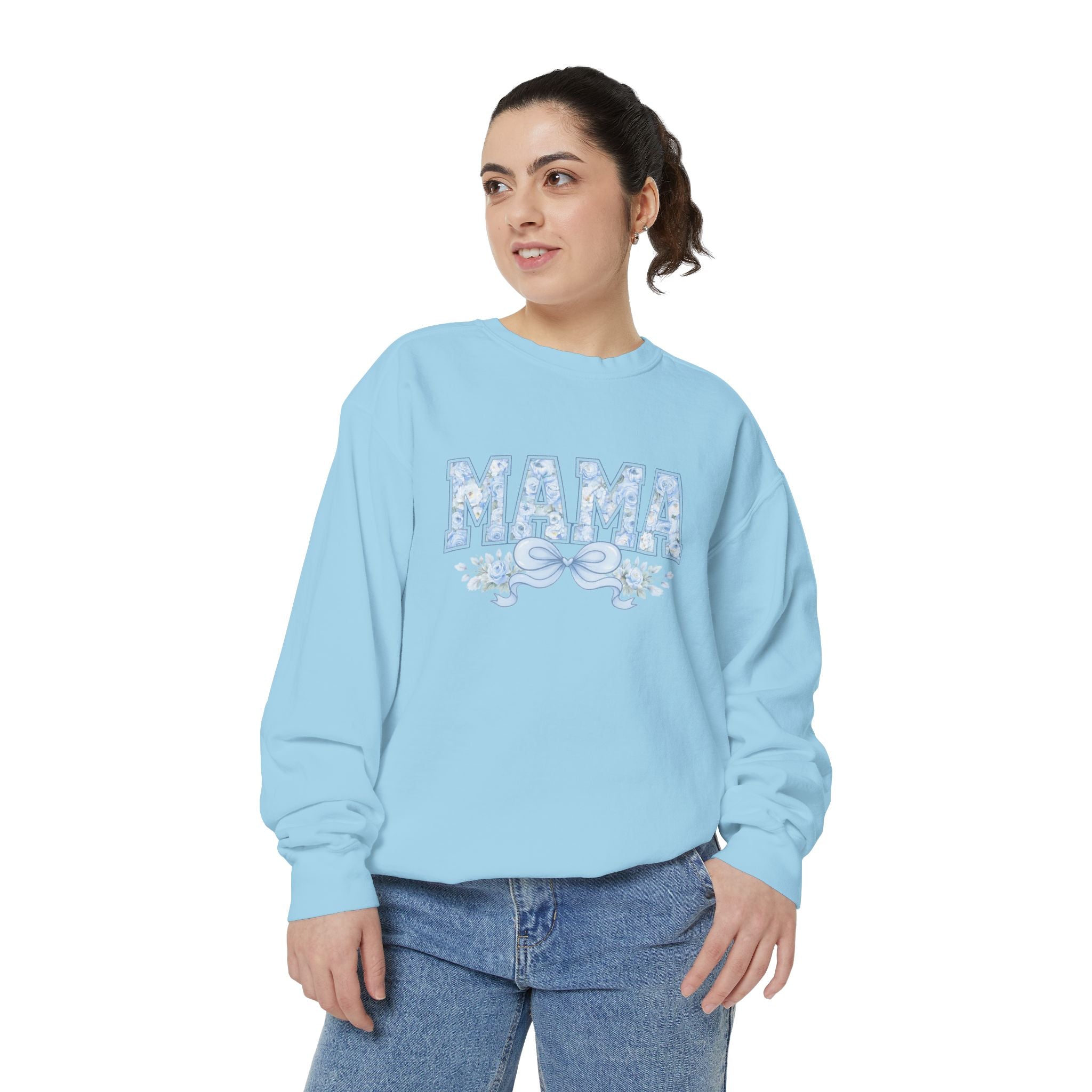 Mama Floral Script Sweatshirt — Cozy Mother's Day Gift