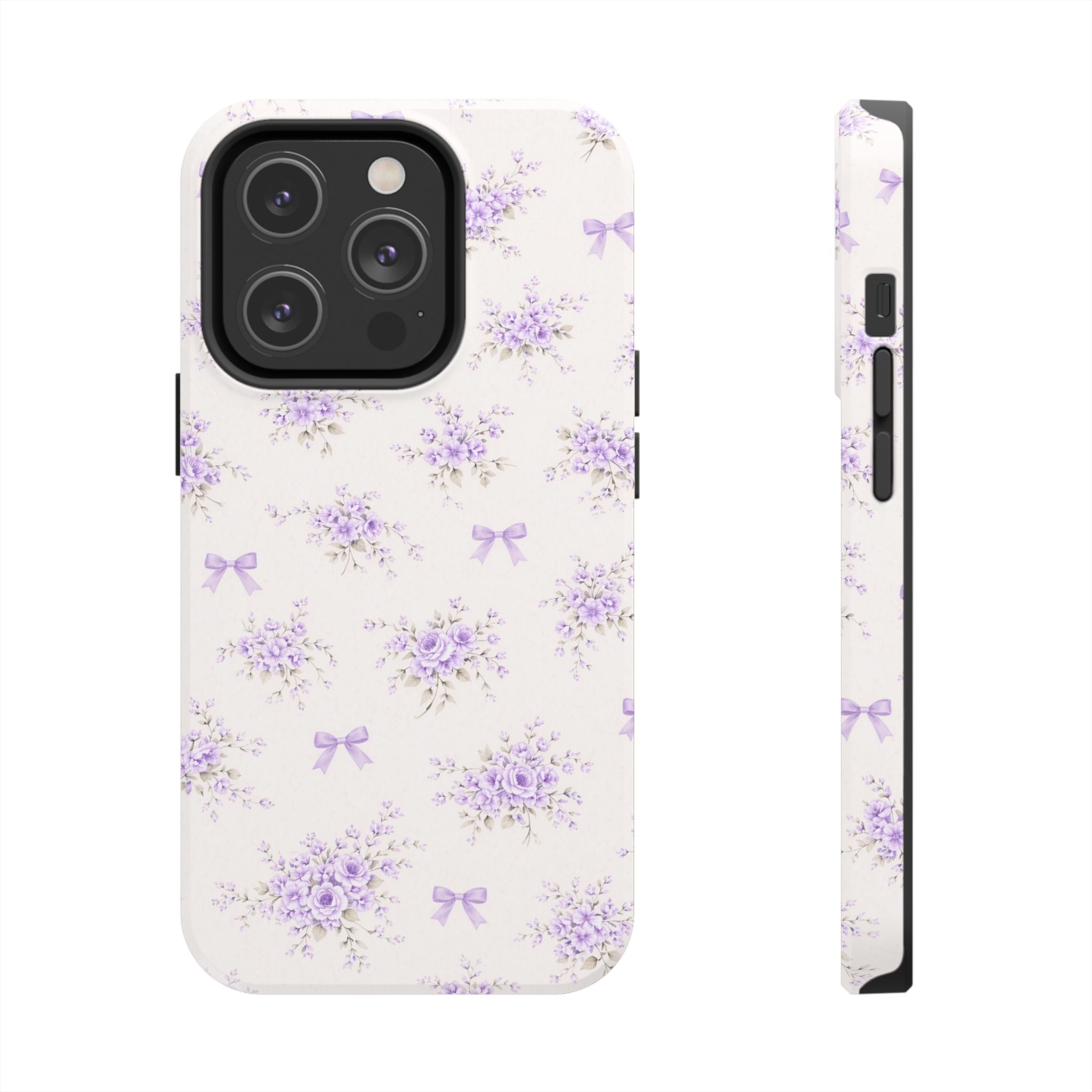 Lavender Floral Bouquet iPhone Case | Tough Phone Case