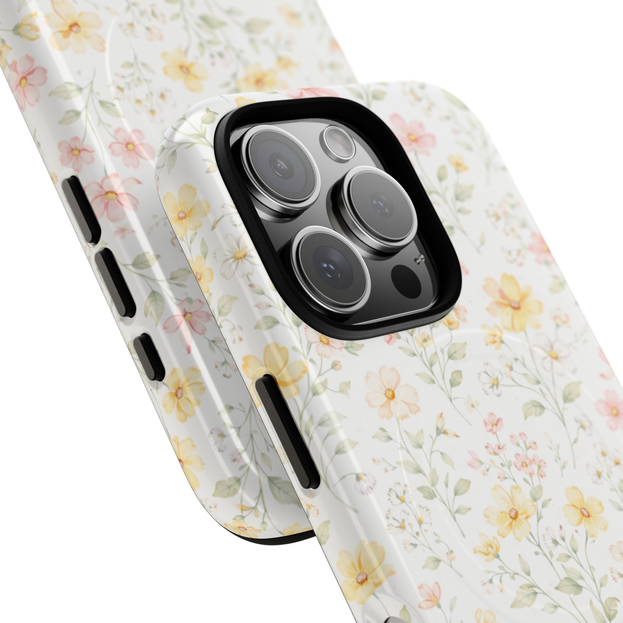 Floral Meadow Tough Magnetic Phone Case | Pastel Wildflower iPhone Cover