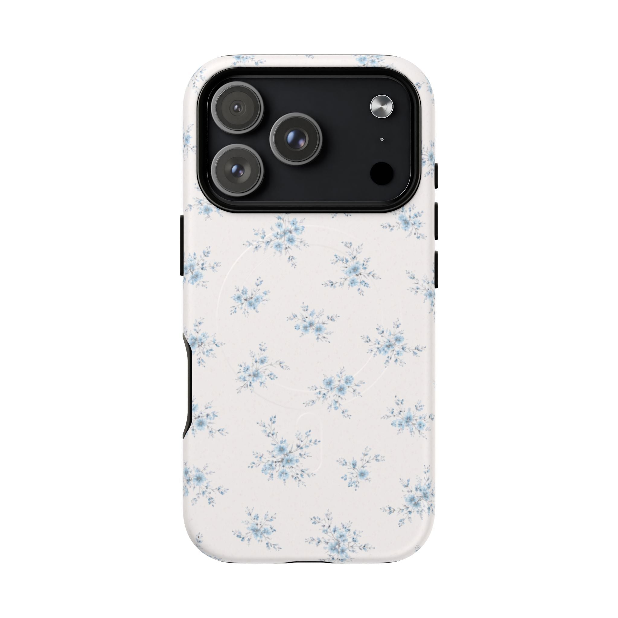 Floral Blue Sprig iPhone Case – MagSafe Compatible