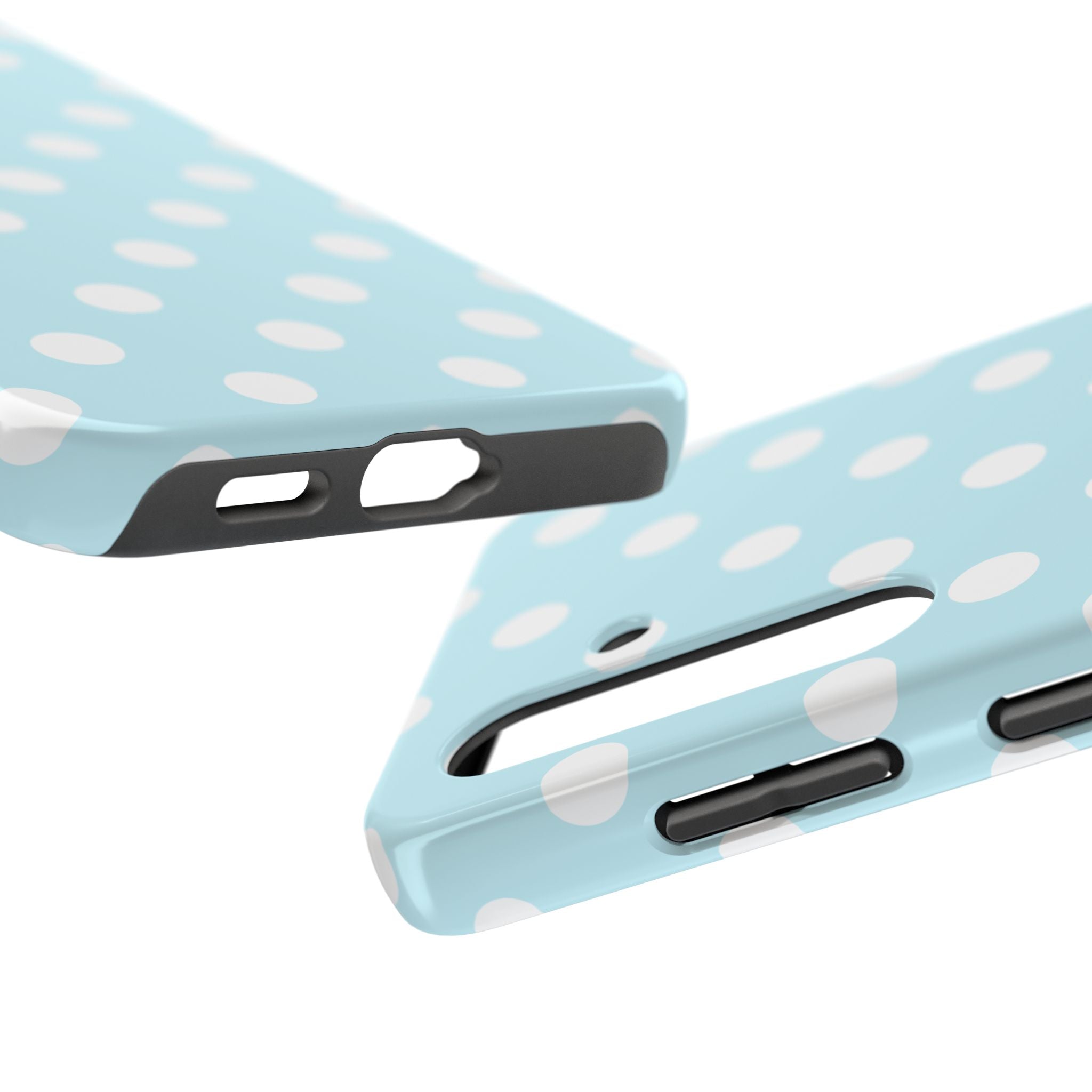 Pastel Blue Polka Dot Tough Samsung Case - Cute Protective Phone Cover
