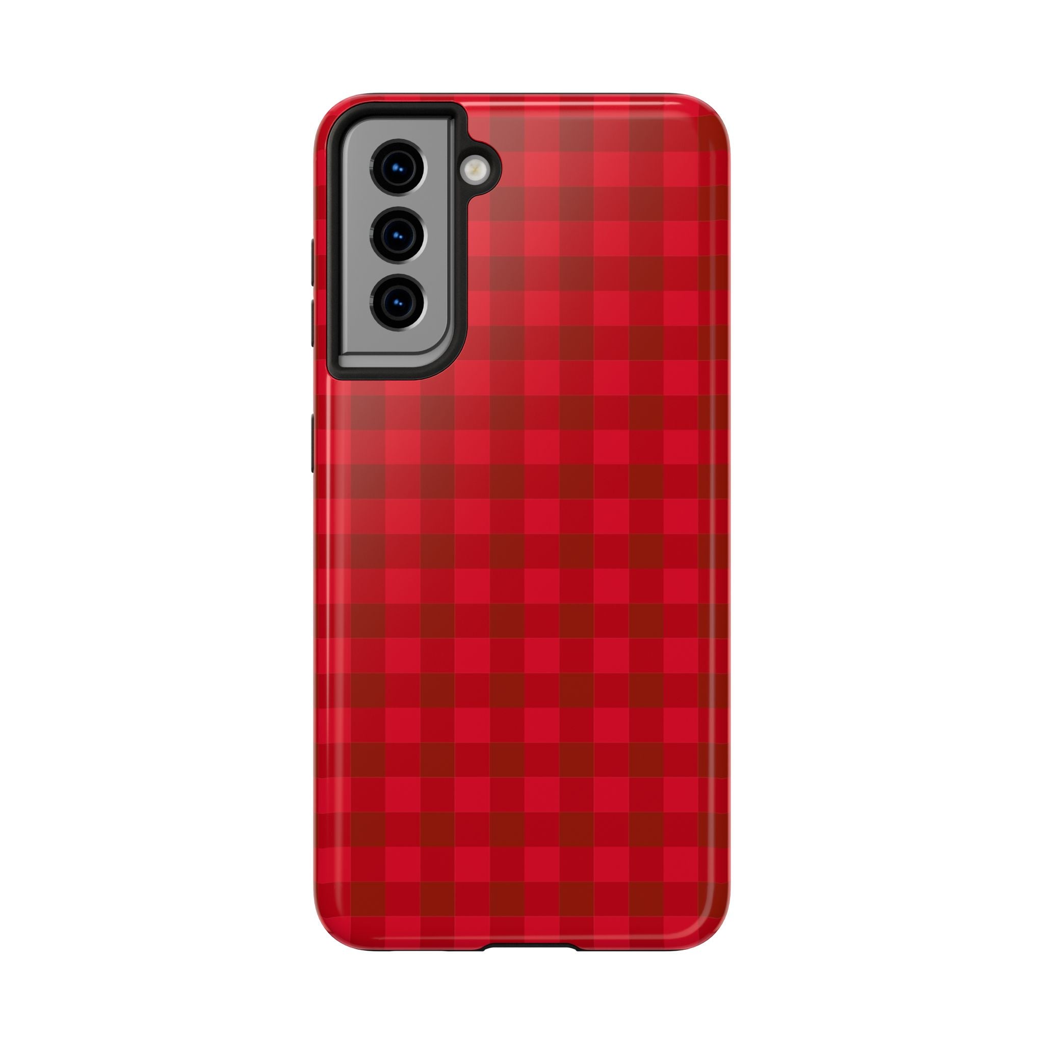 Red Buffalo Plaid Tough Samsung Case - Durable Protective Check Pattern Cover