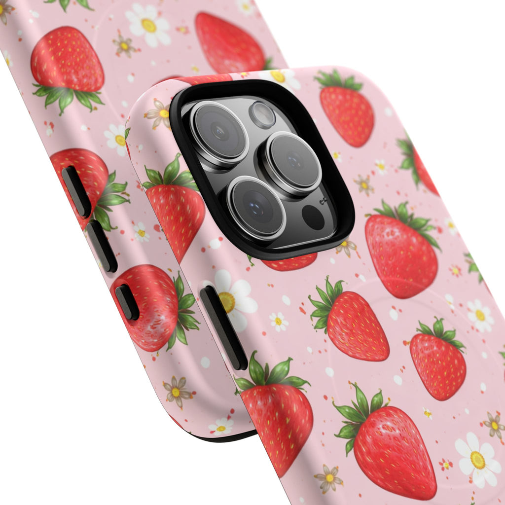 Strawberry iPhone Case – MagSafe Compatible